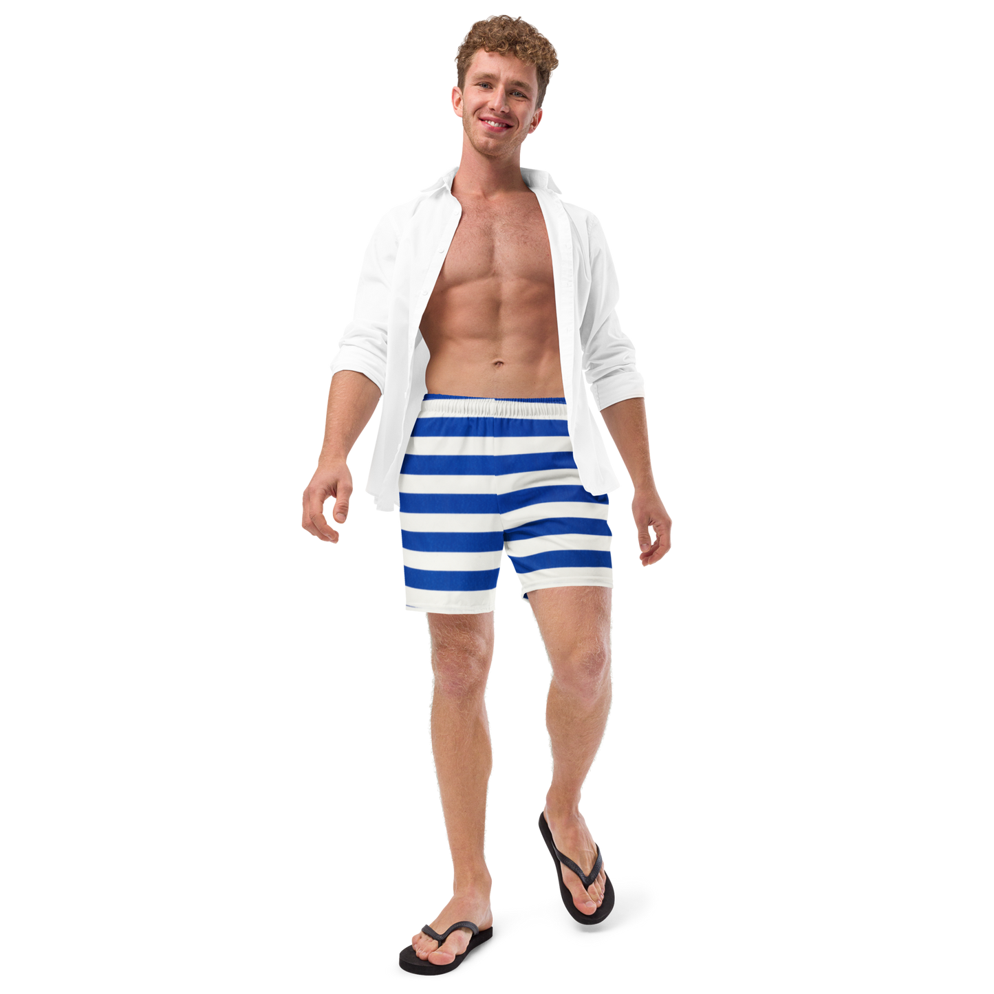 Nautical Stripes Swim Trunks