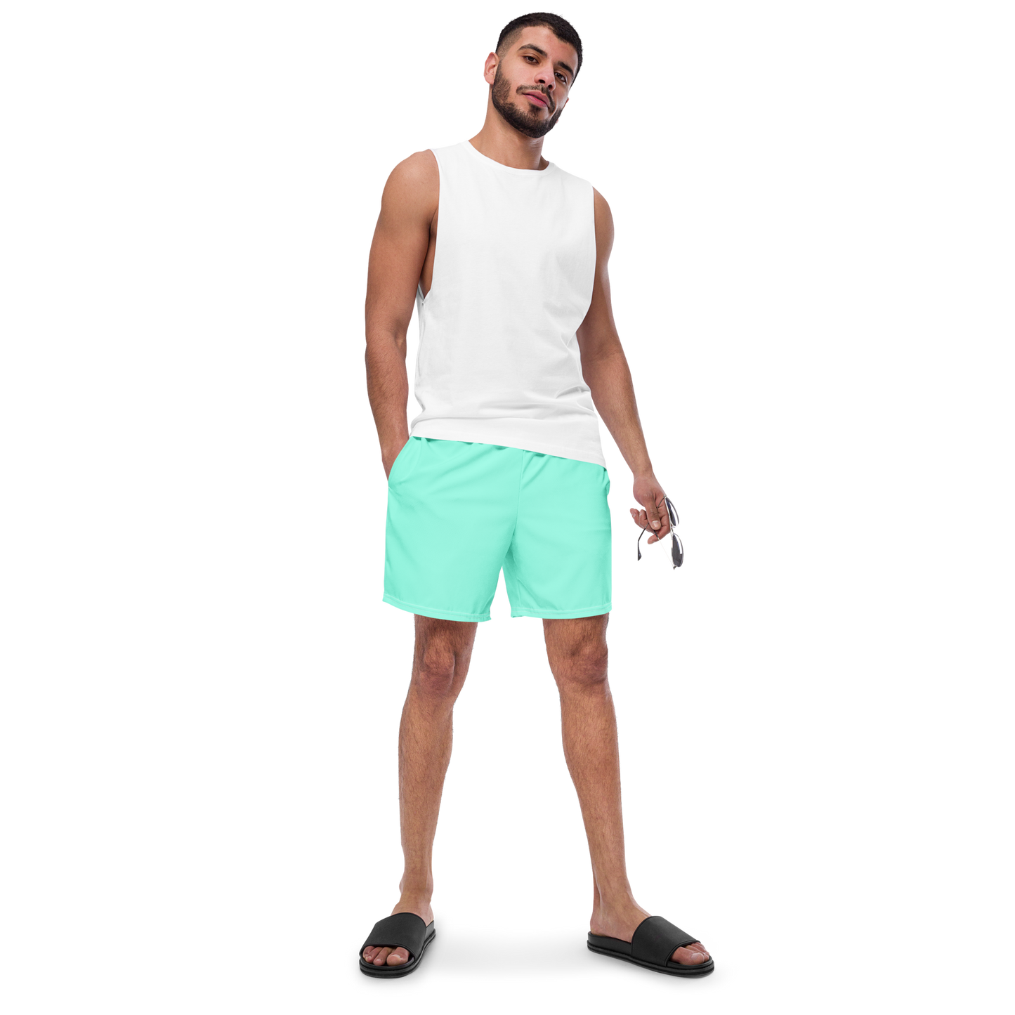 Minty Swim Trunks