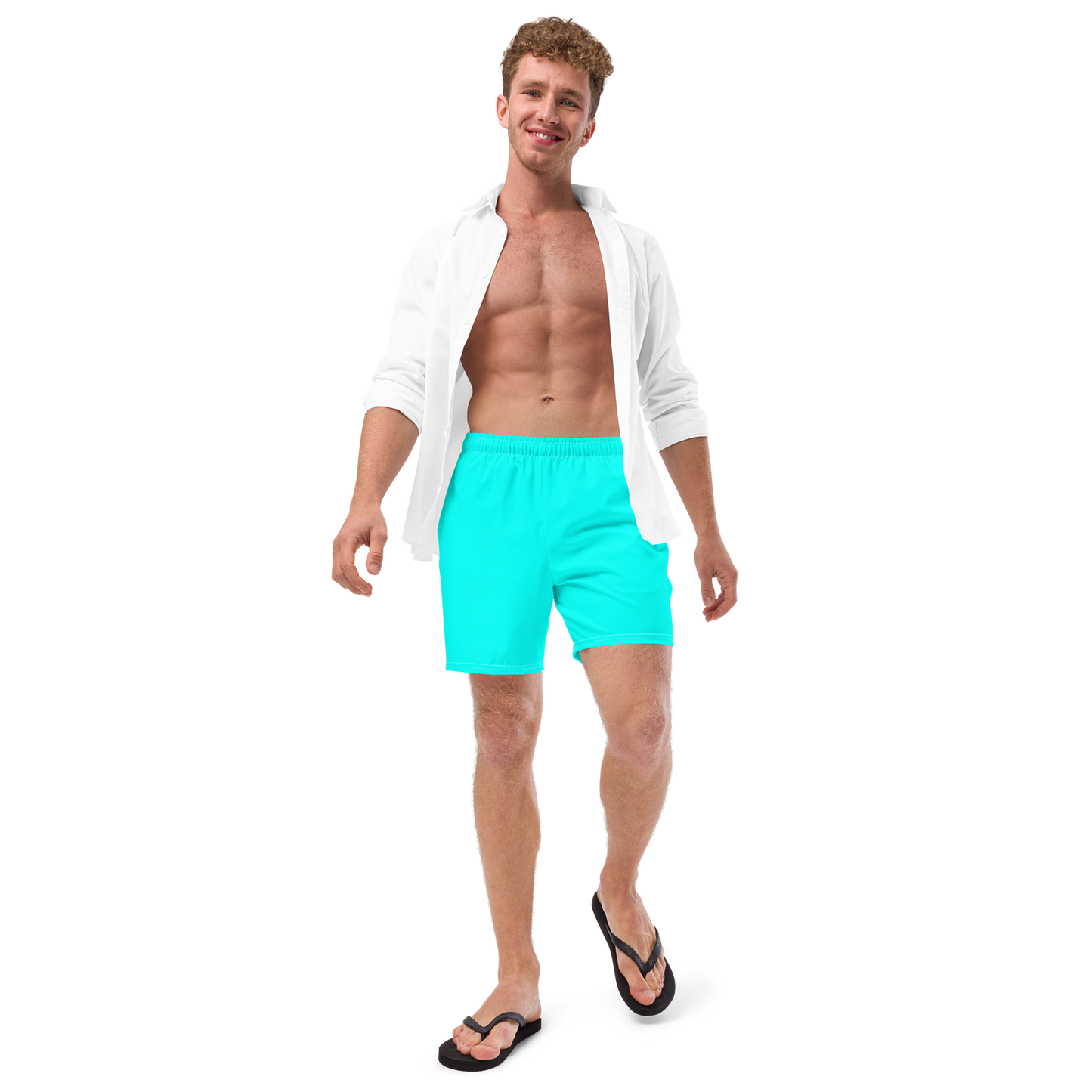 Turquoise Swim Trunks