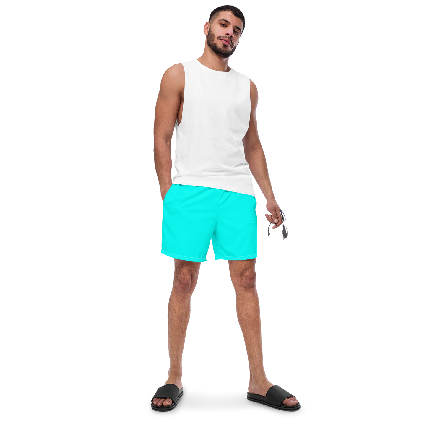 Turquoise Swim Trunks