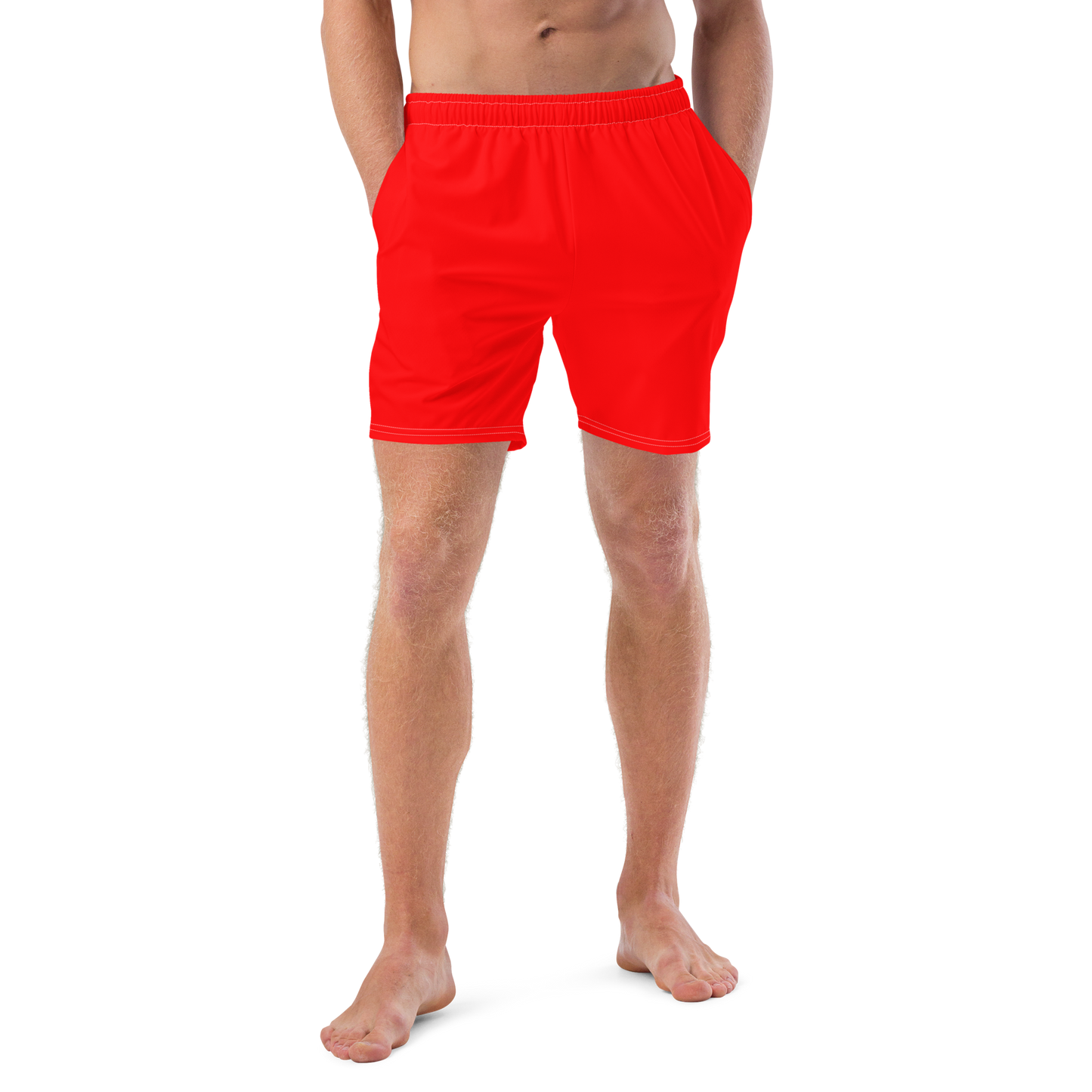 Lifeguard Red Swim Trunks