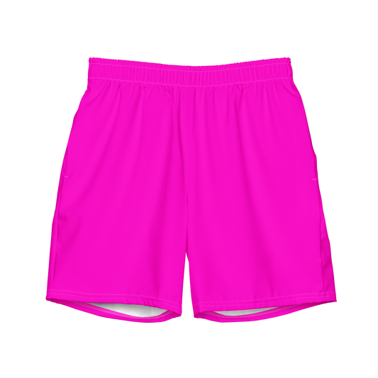 Neon Pink Swim Trunks