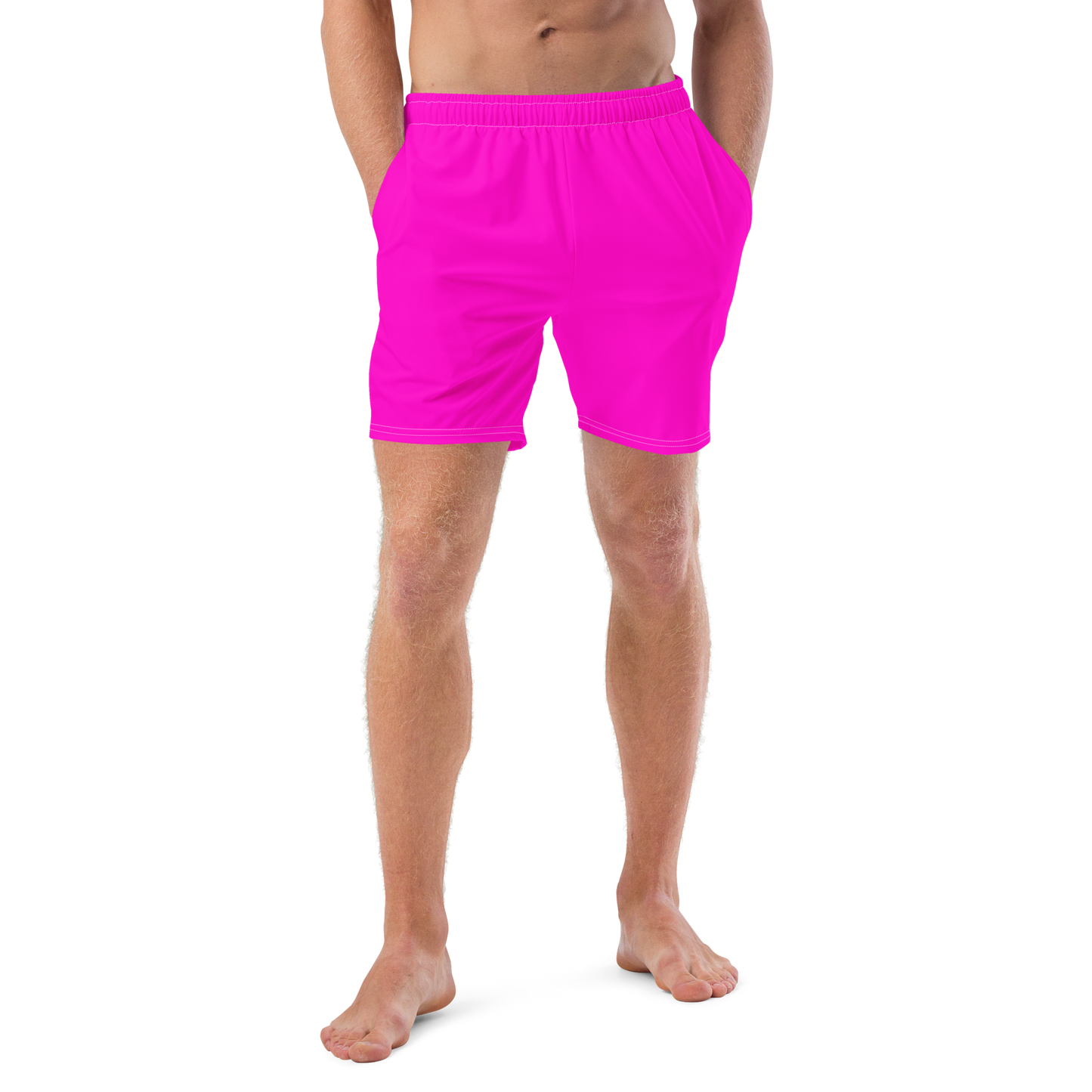 Neon Pink Swim Trunks