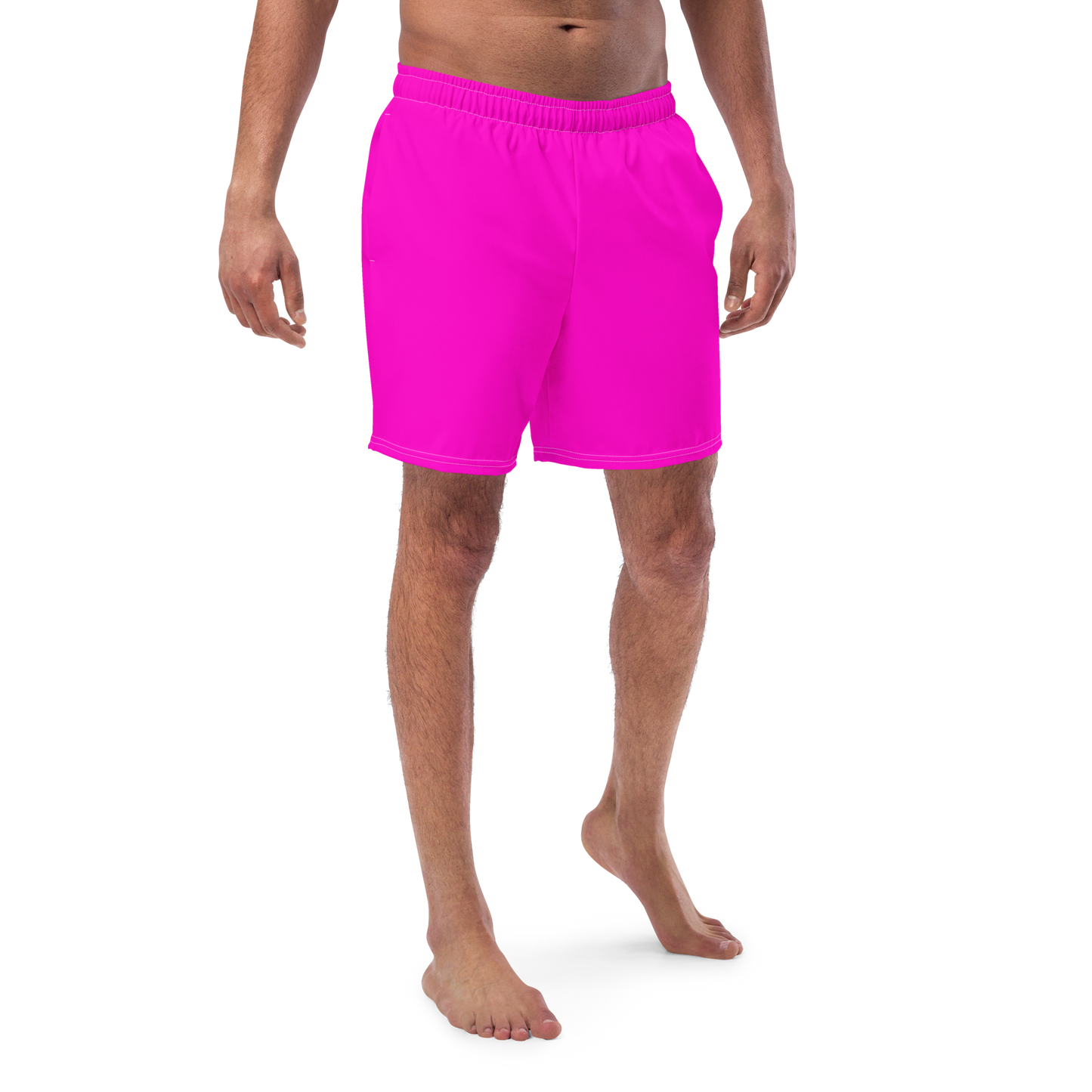 Neon Pink Swim Trunks