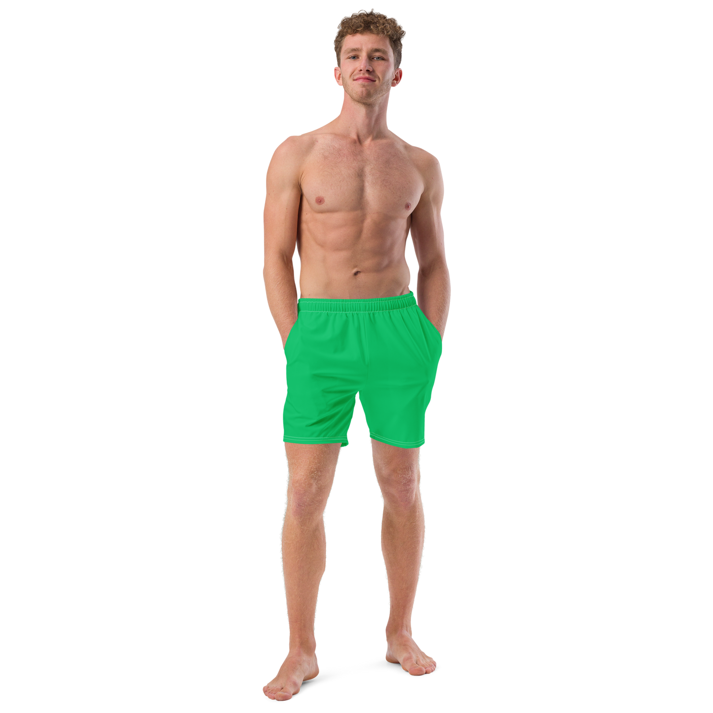 Coral Green Swim Trunks