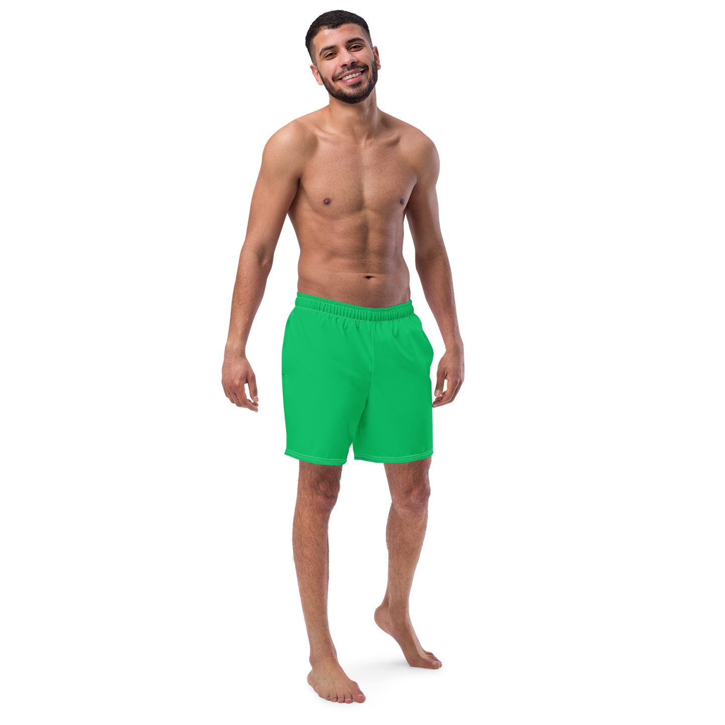 Coral Green Swim Trunks