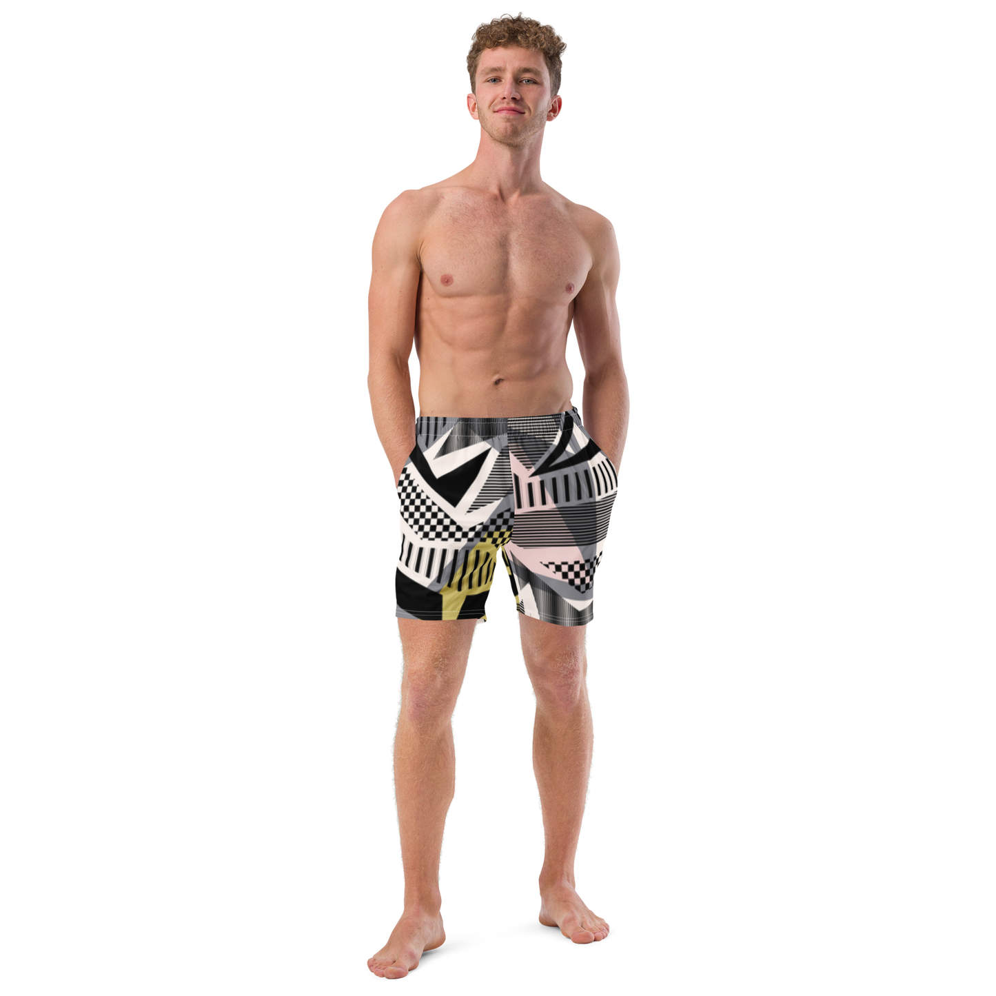 Uptown Funk Print Swim Trunks