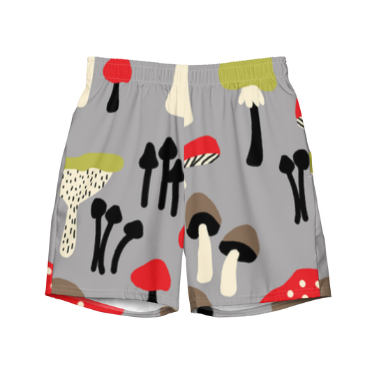 Mushrooms Pattern Swim Trunks