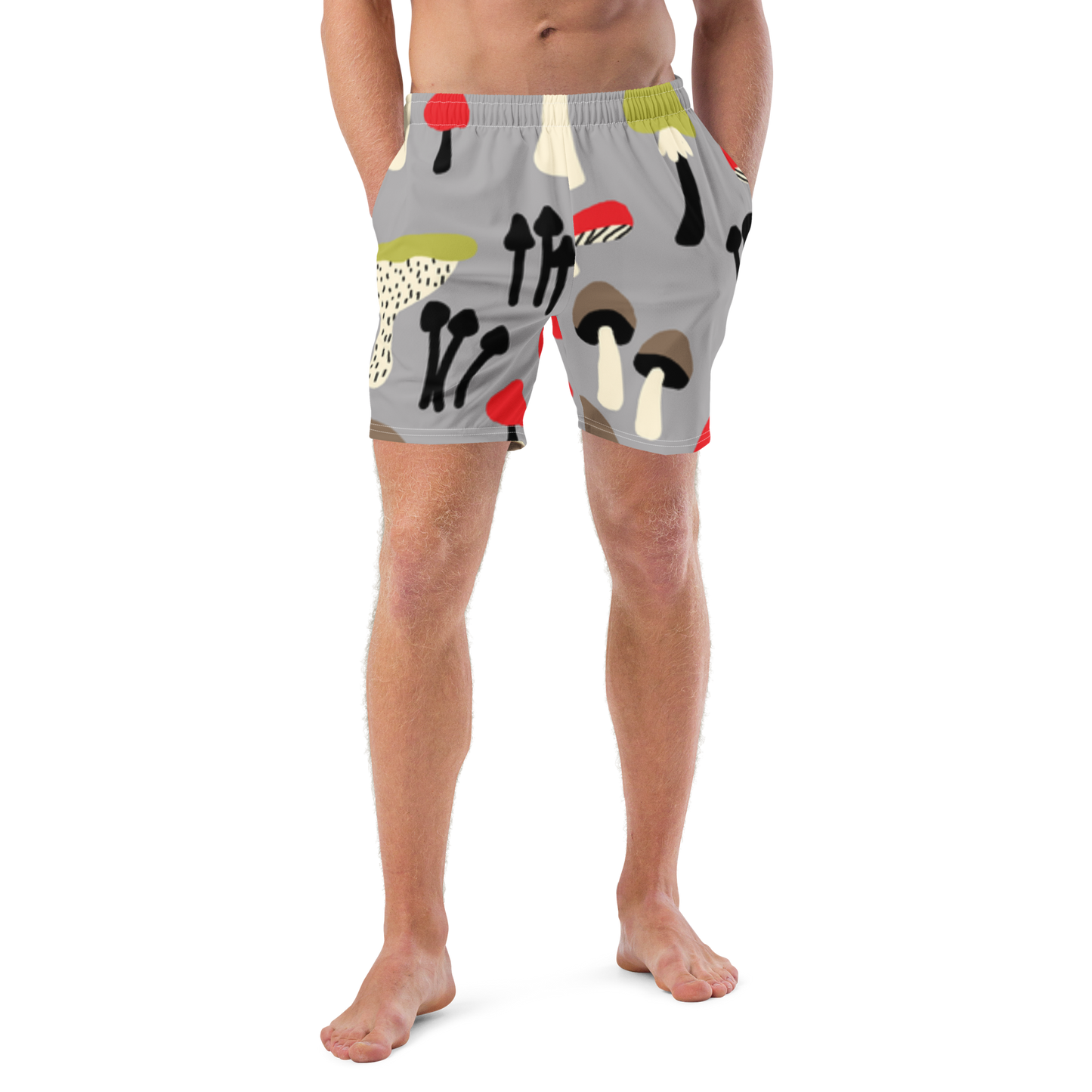 Mushrooms Pattern Swim Trunks