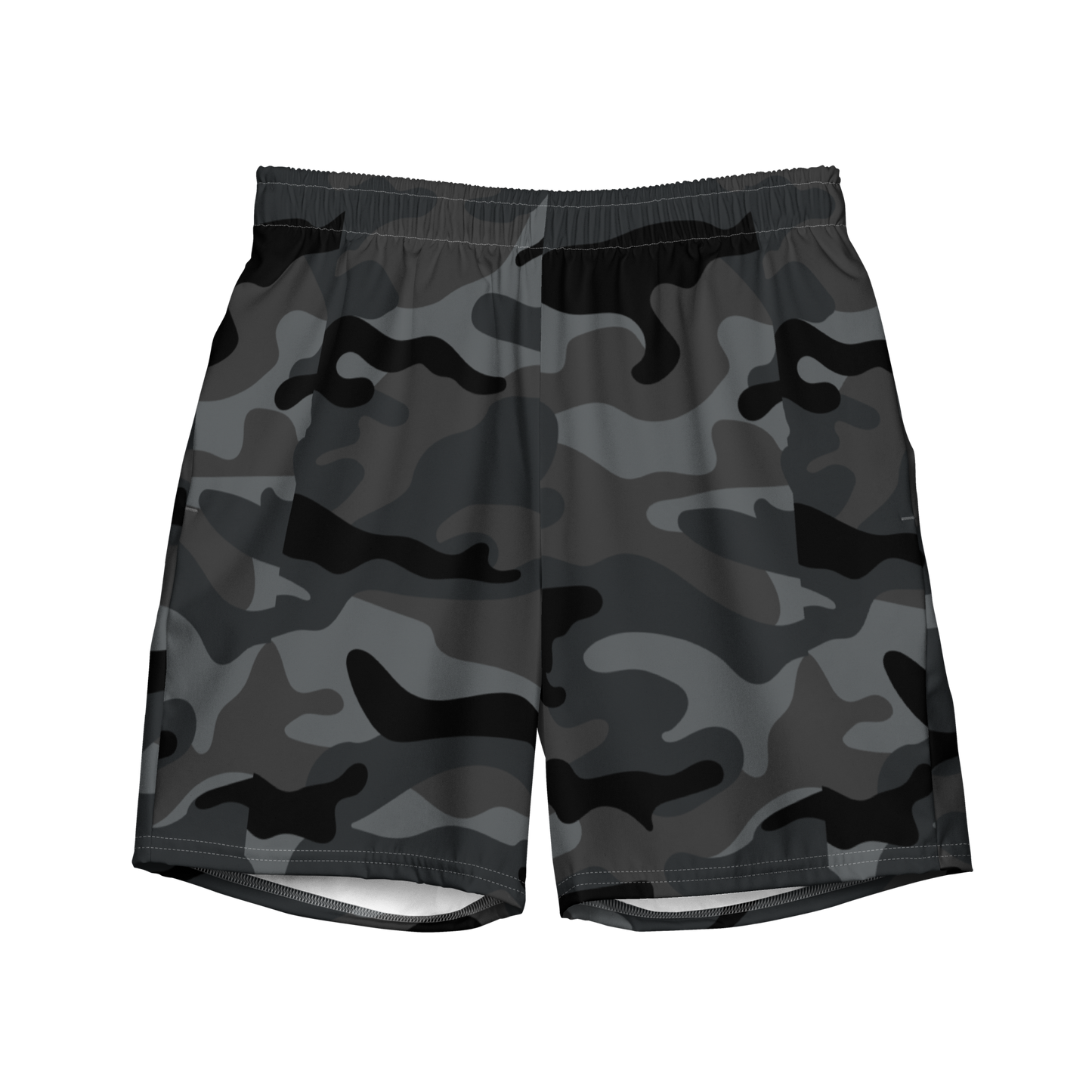 Black Camo Swim Trunks