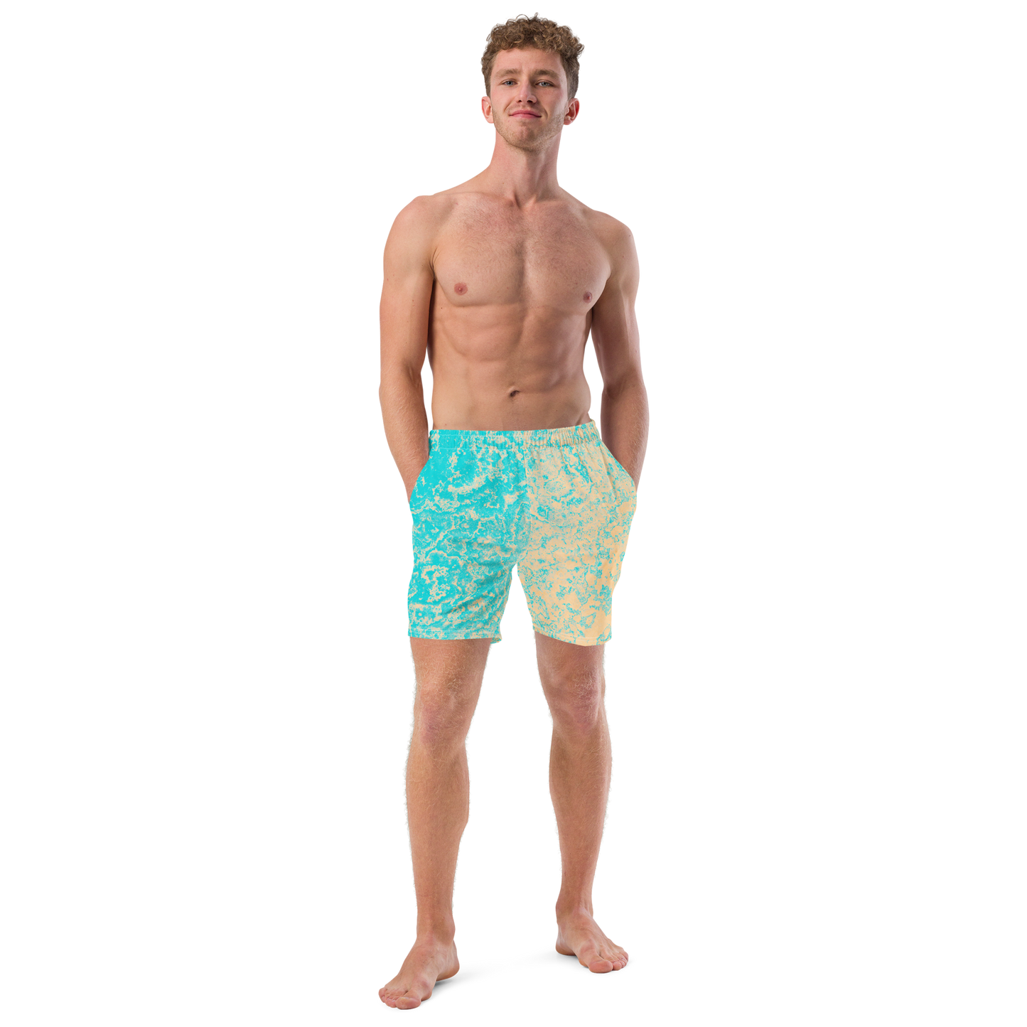 Seasalt & Vinegar Splash Pattern Swim Trunks