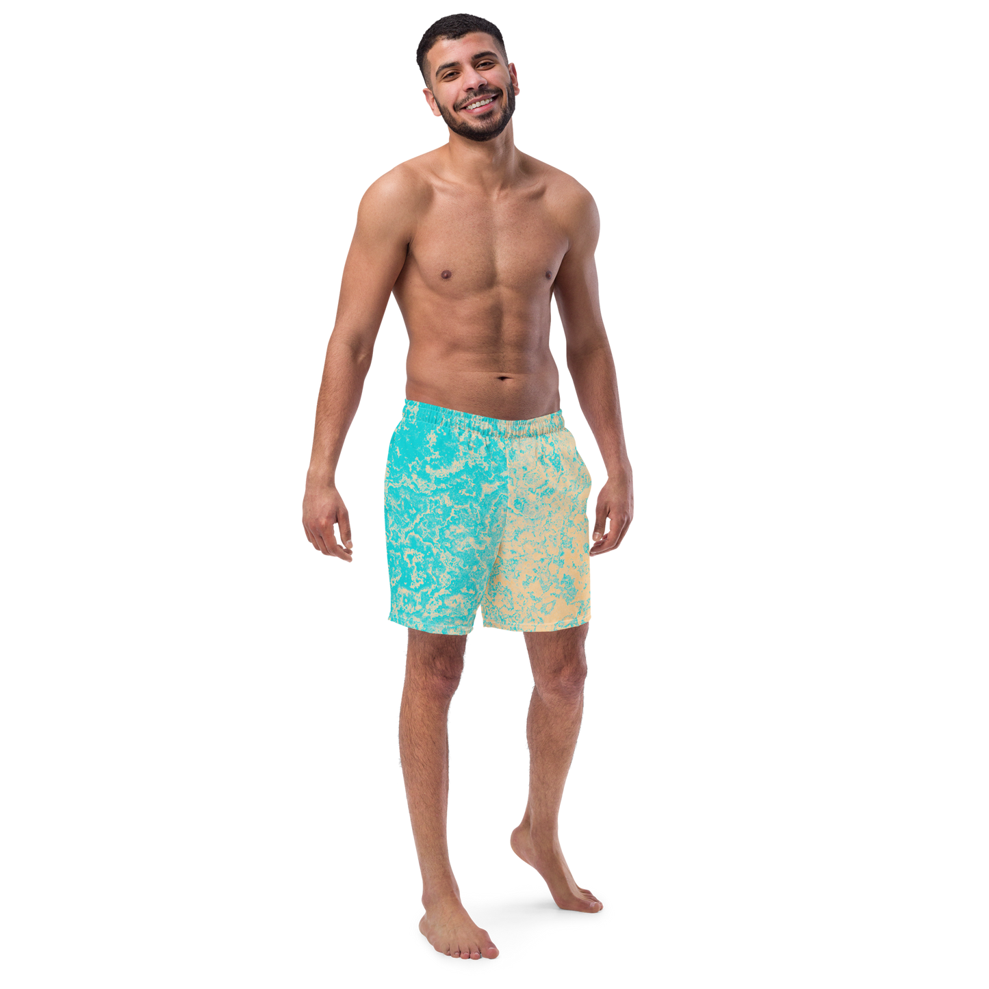 Seasalt & Vinegar Splash Pattern Swim Trunks