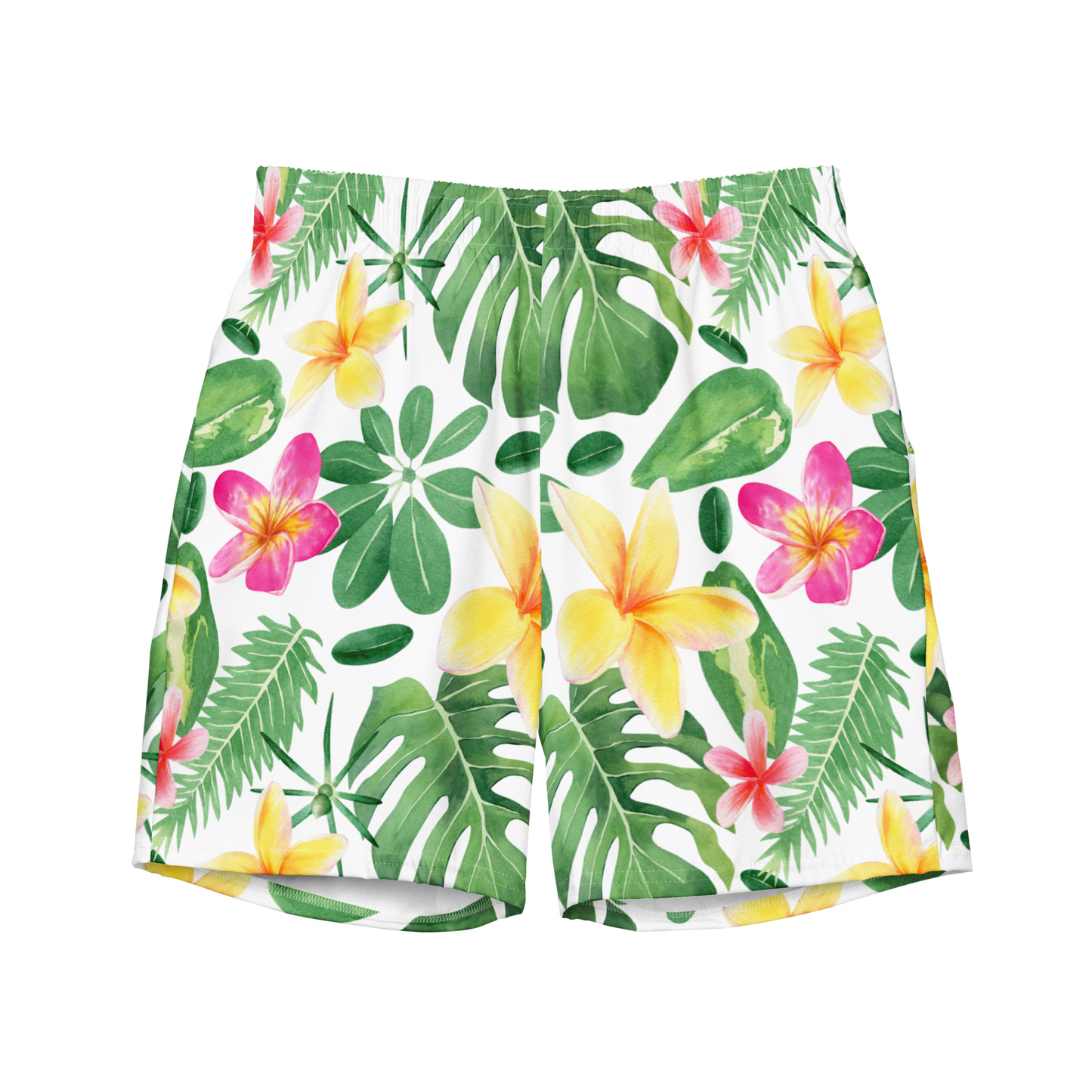 Tropical Plants Pattern Swim Trunks