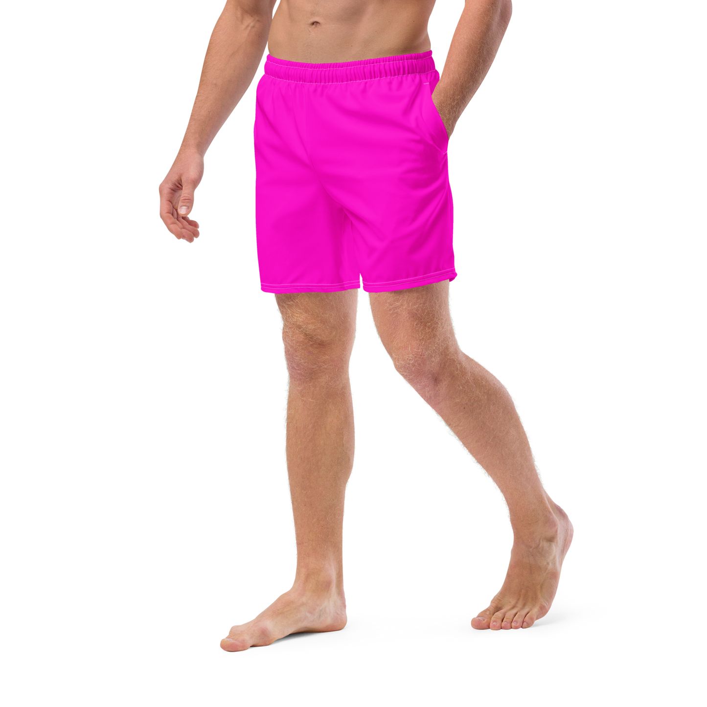 Neon Pink Swim Trunks