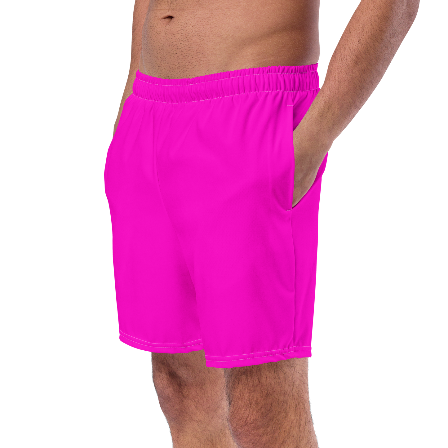 Neon Pink Swim Trunks