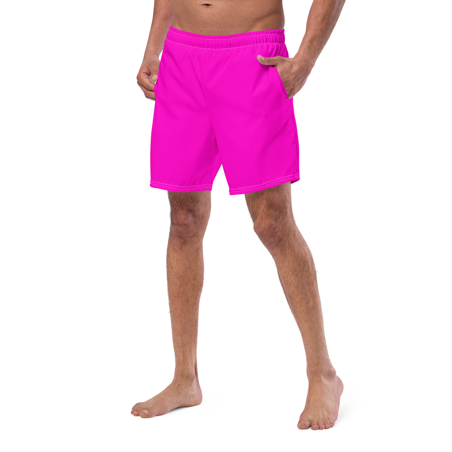 Neon Pink Swim Trunks