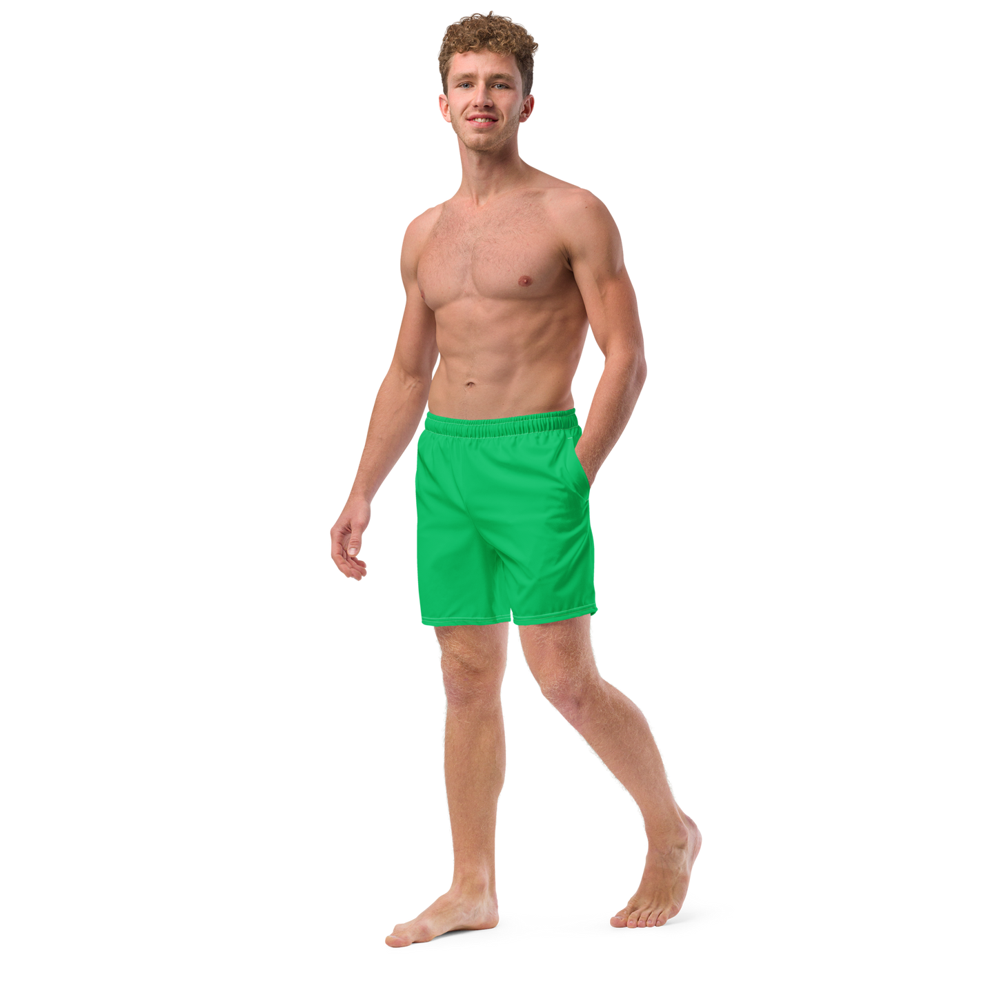 Coral Green Swim Trunks