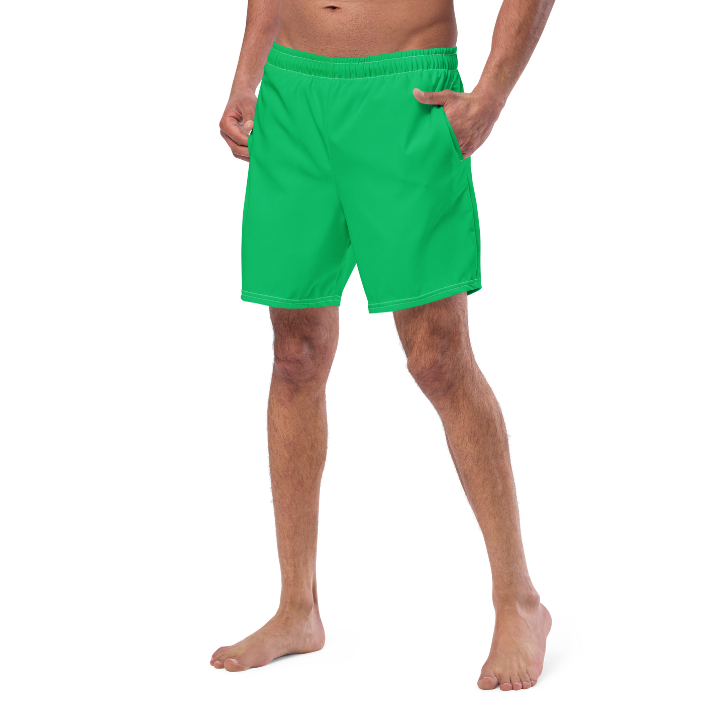 Coral Green Swim Trunks