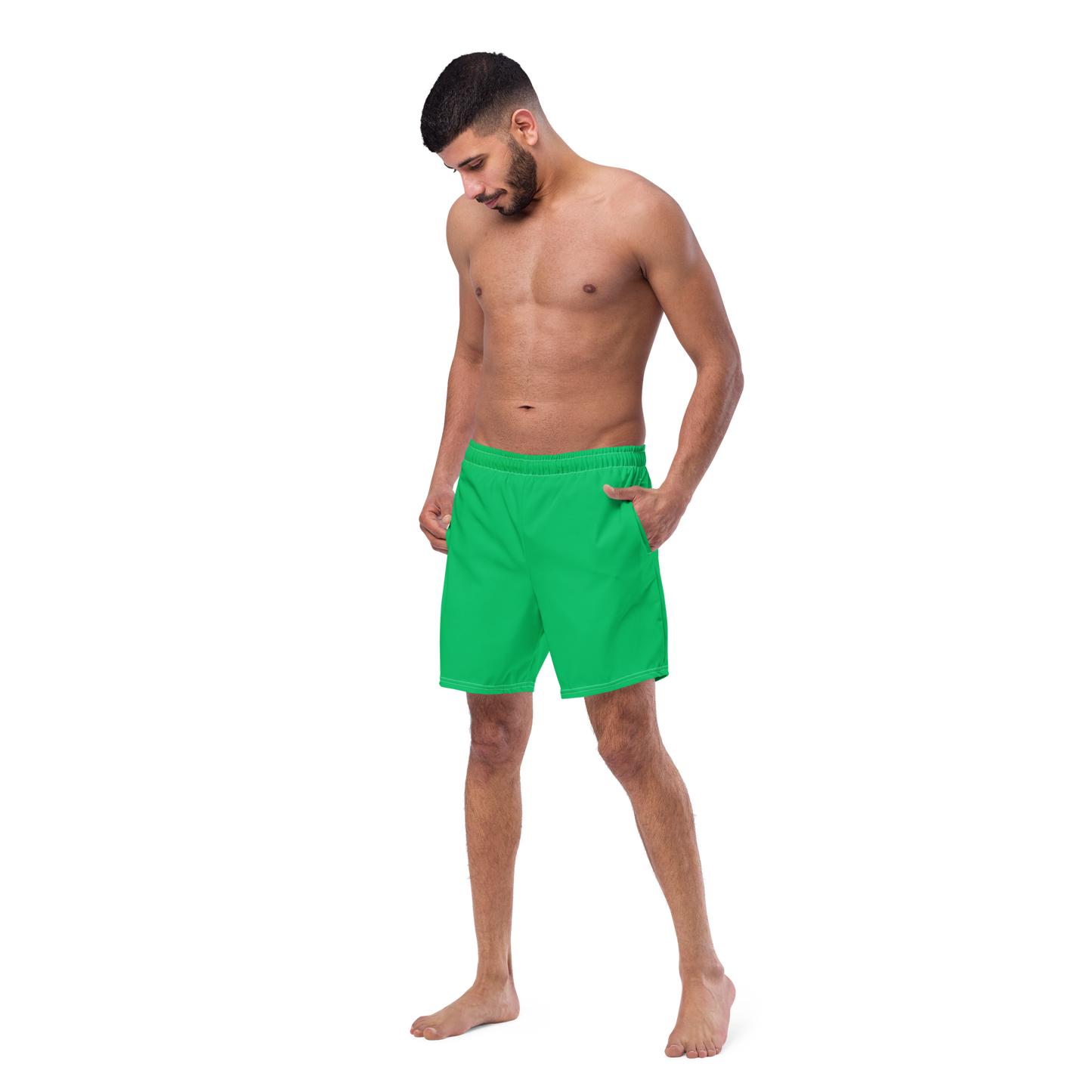 Coral Green Swim Trunks