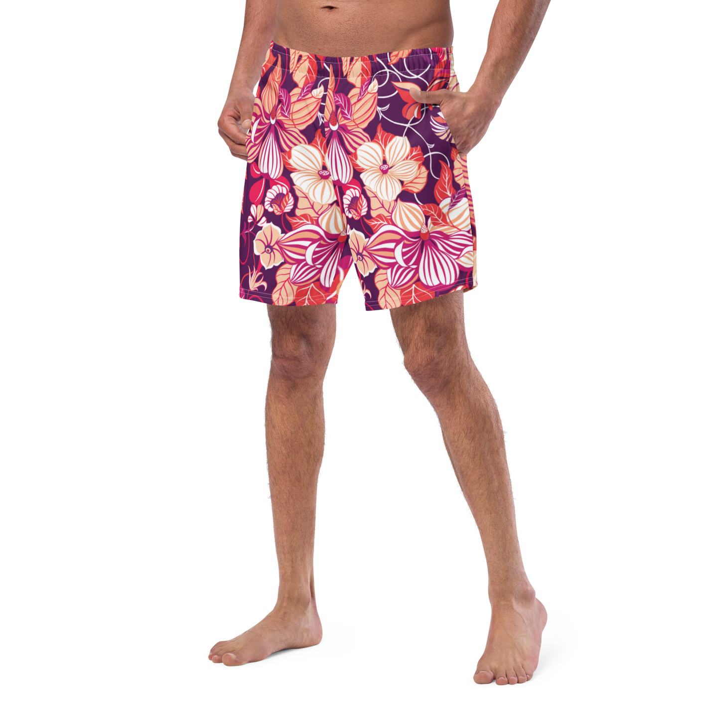 Wildflowers Print Swim Trunks