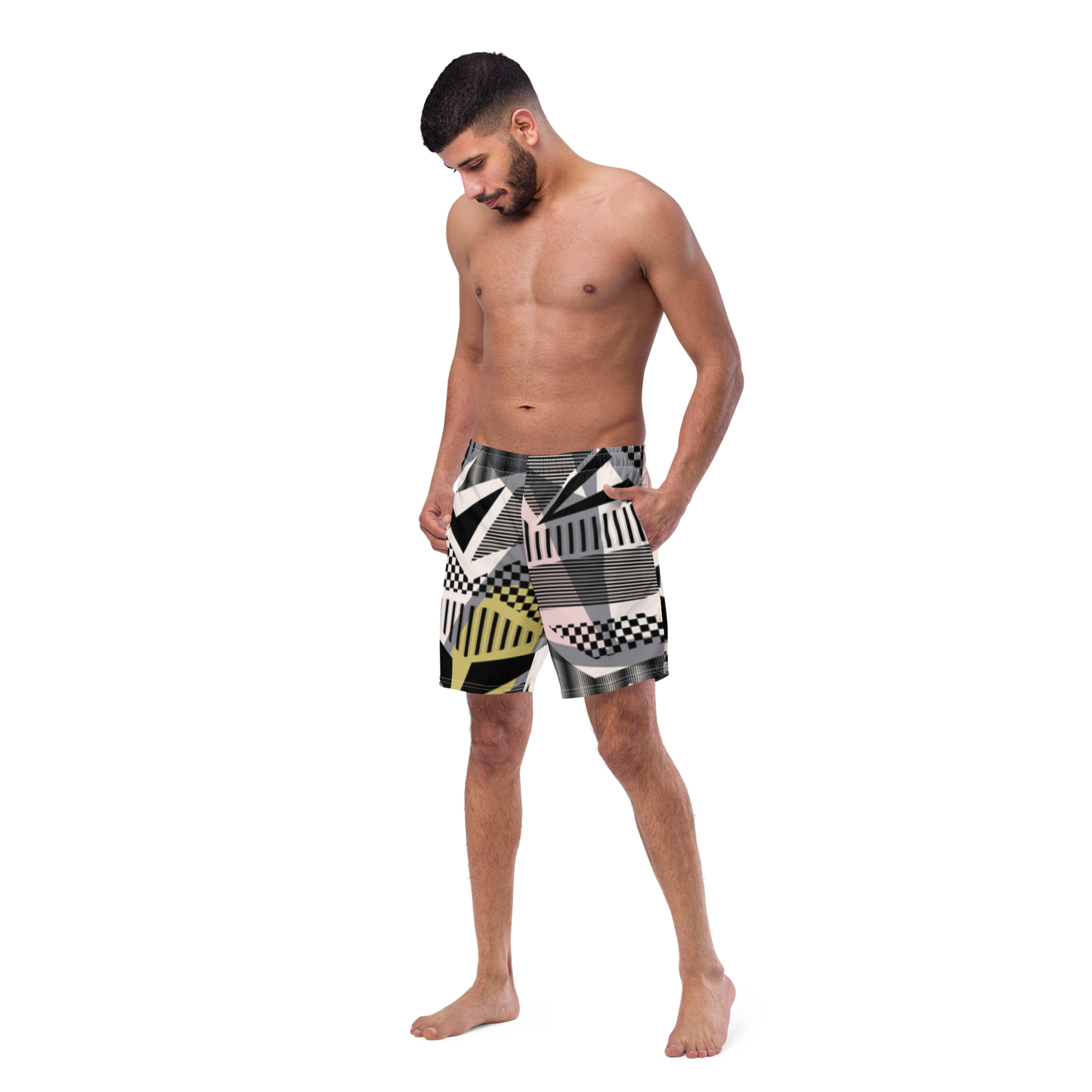 Uptown Funk Print Swim Trunks