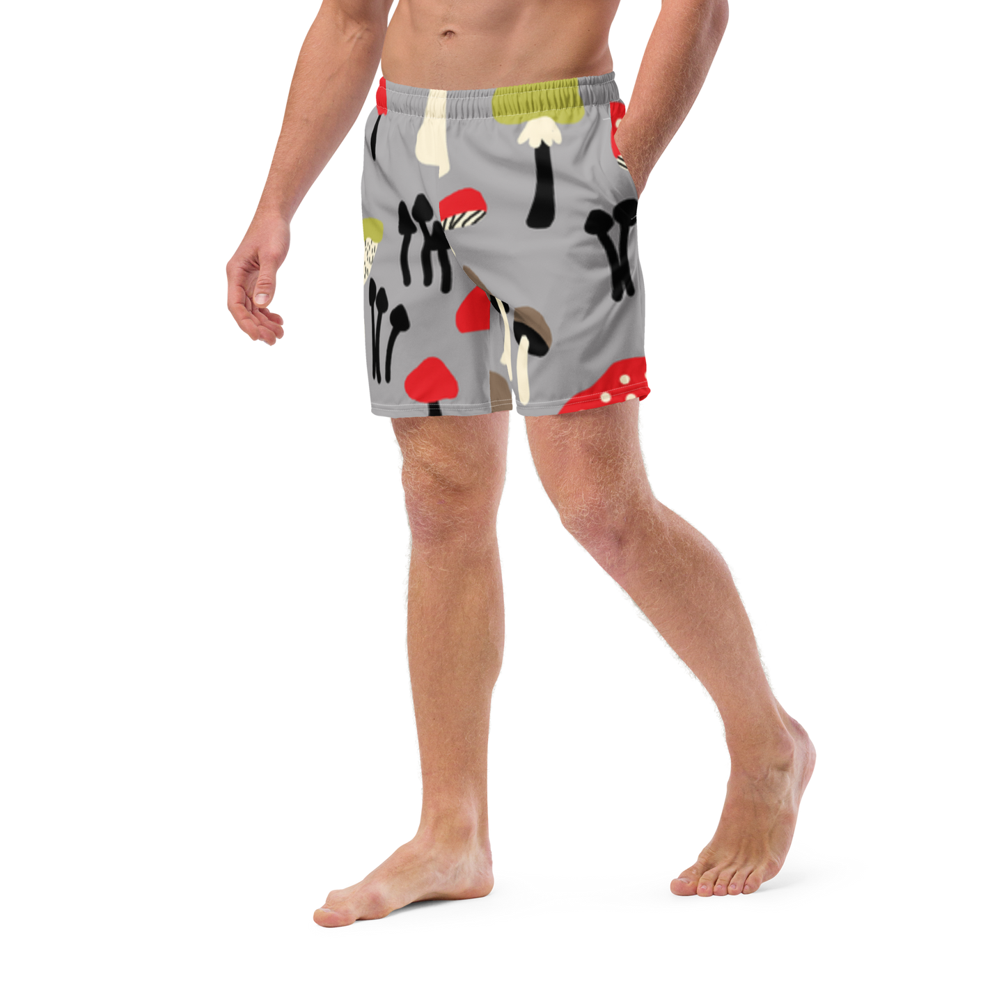 Mushrooms Pattern Swim Trunks