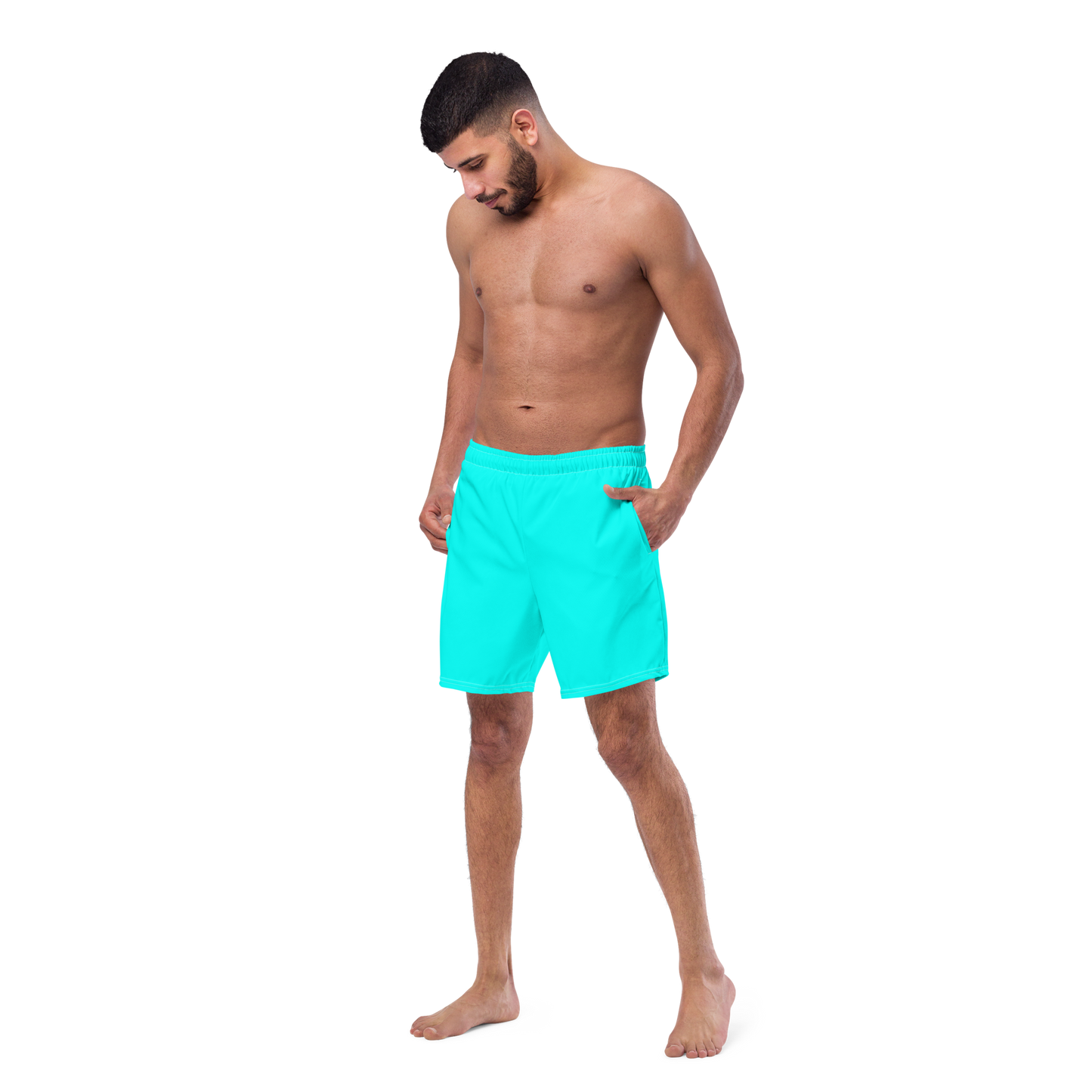 Turquoise Swim Trunks