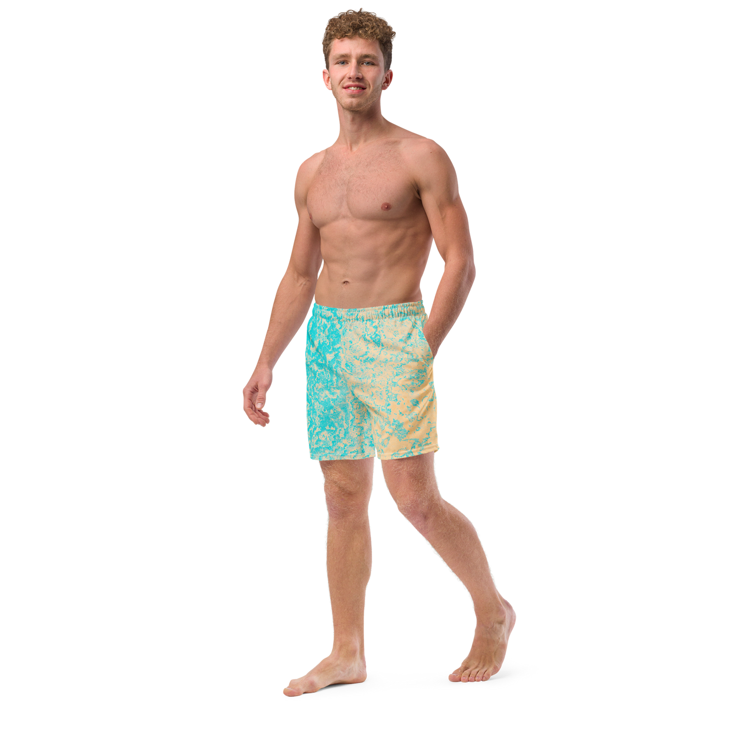 Seasalt & Vinegar Splash Pattern Swim Trunks