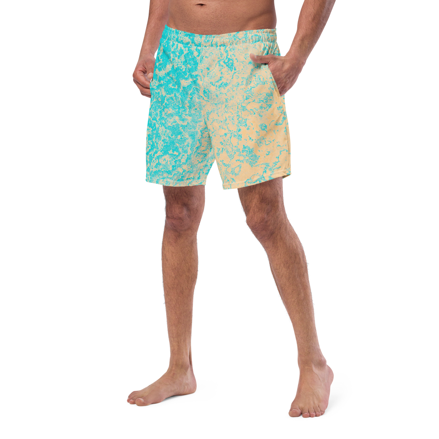 Seasalt & Vinegar Splash Pattern Swim Trunks