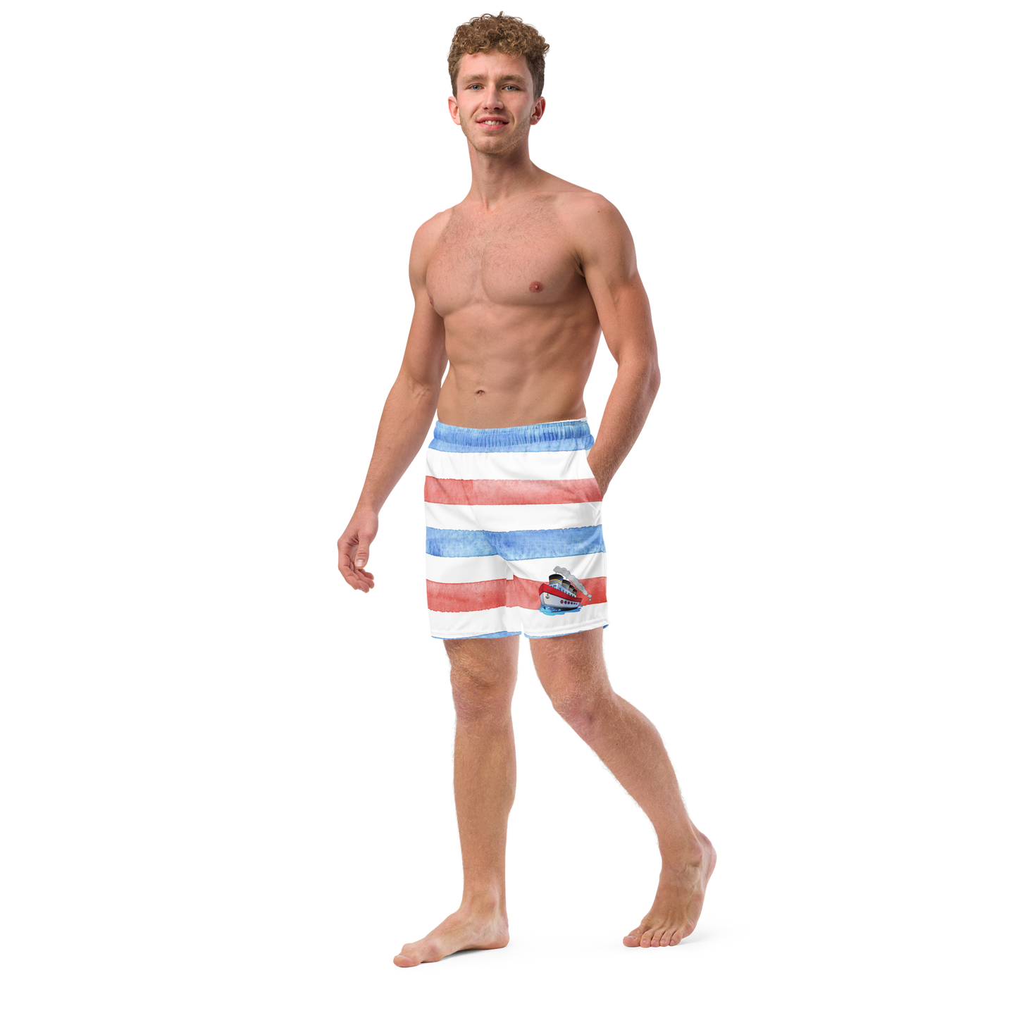 Tug Boat Swim Trunks