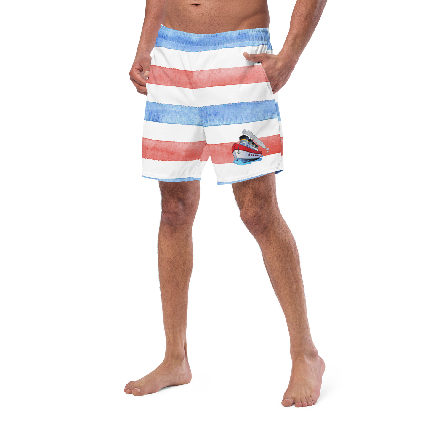 Tug Boat Swim Trunks