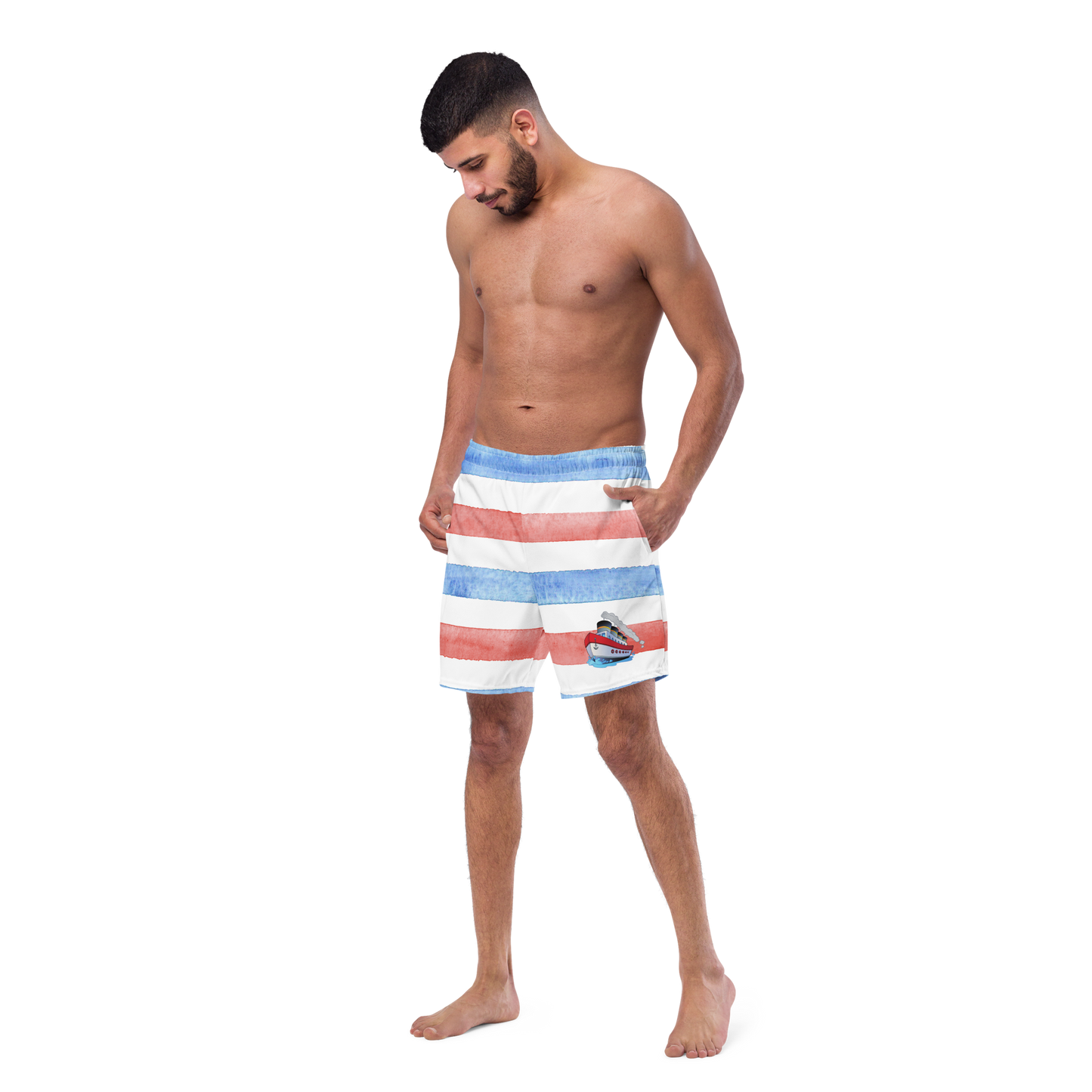 Tug Boat Swim Trunks