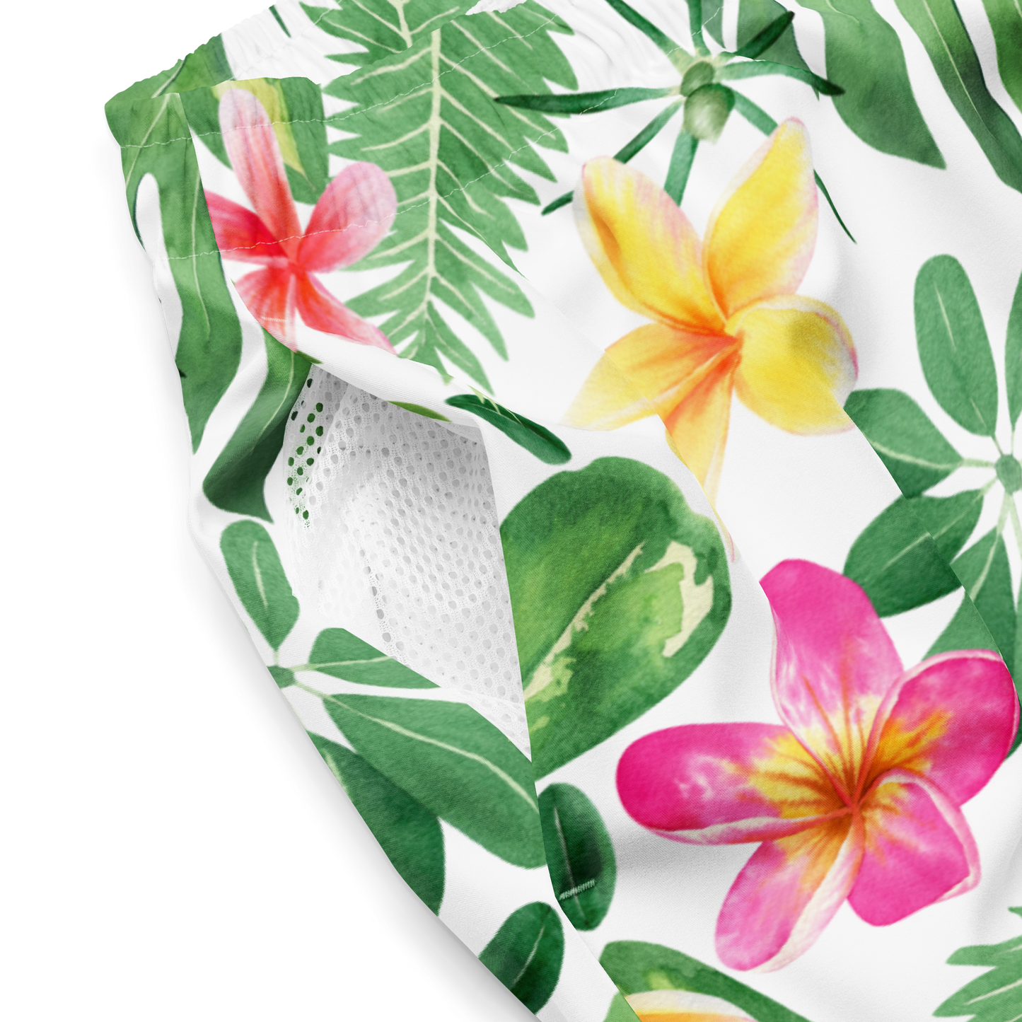 Tropical Plants Pattern Swim Trunks