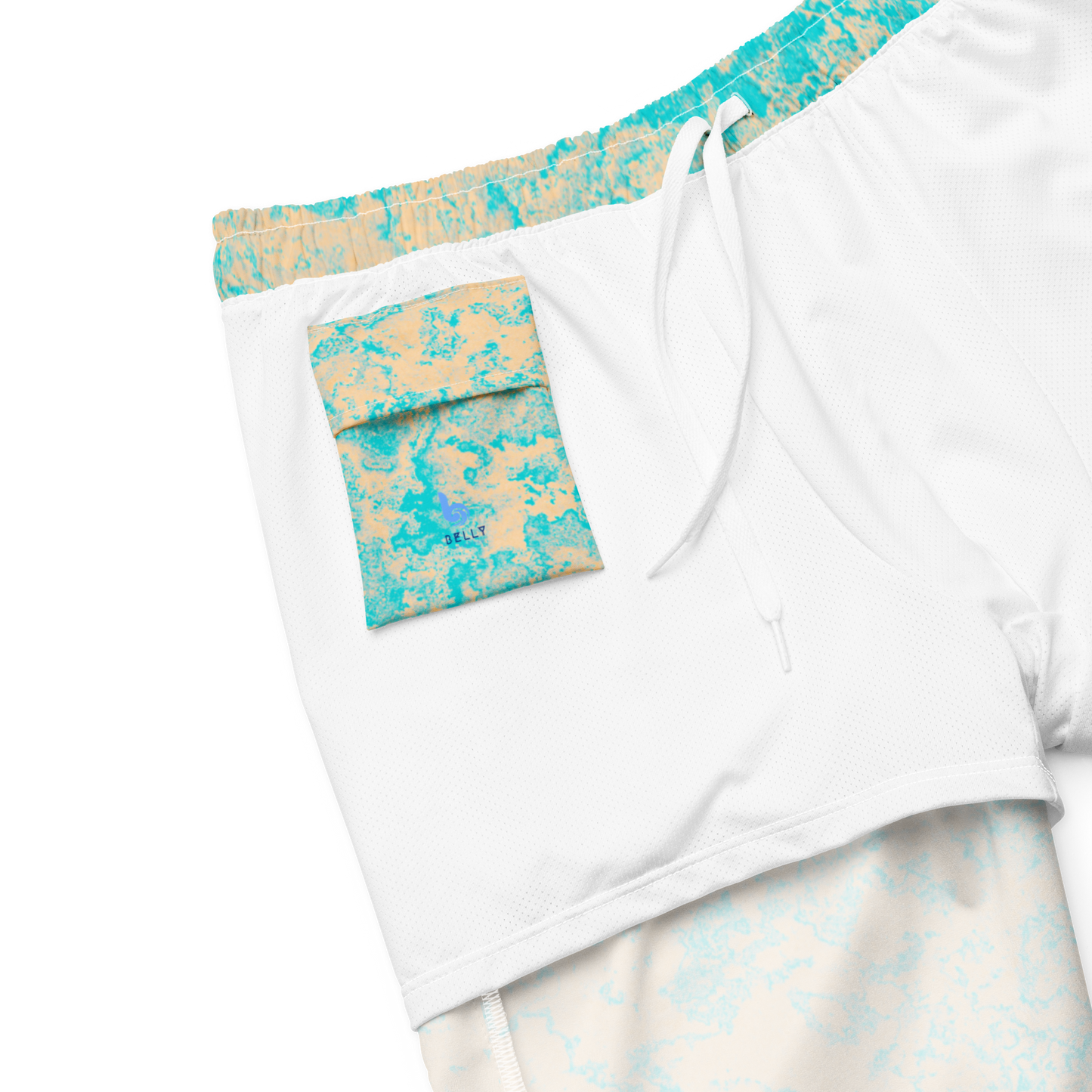 Seasalt & Vinegar Splash Pattern Swim Trunks