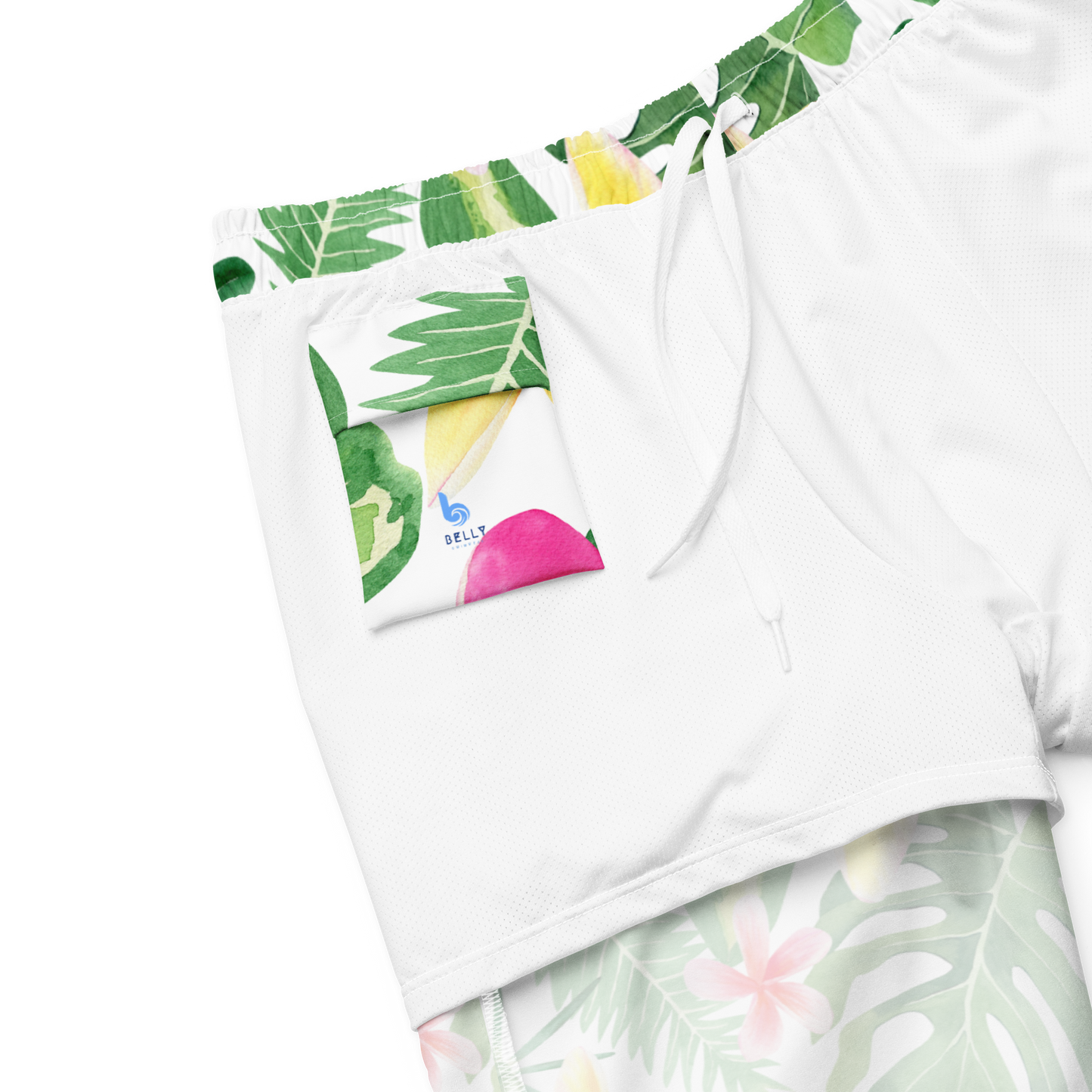 Tropical Plants Pattern Swim Trunks