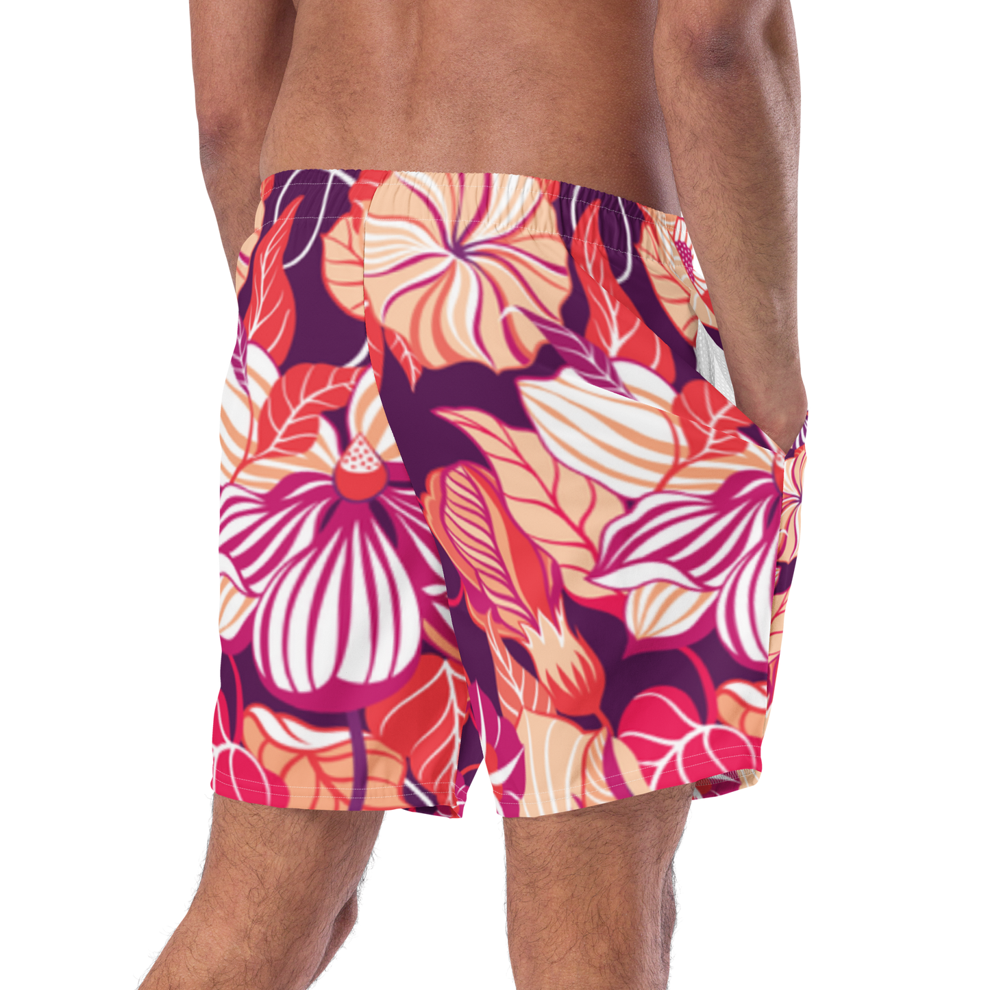 Wildflowers Print Swim Trunks