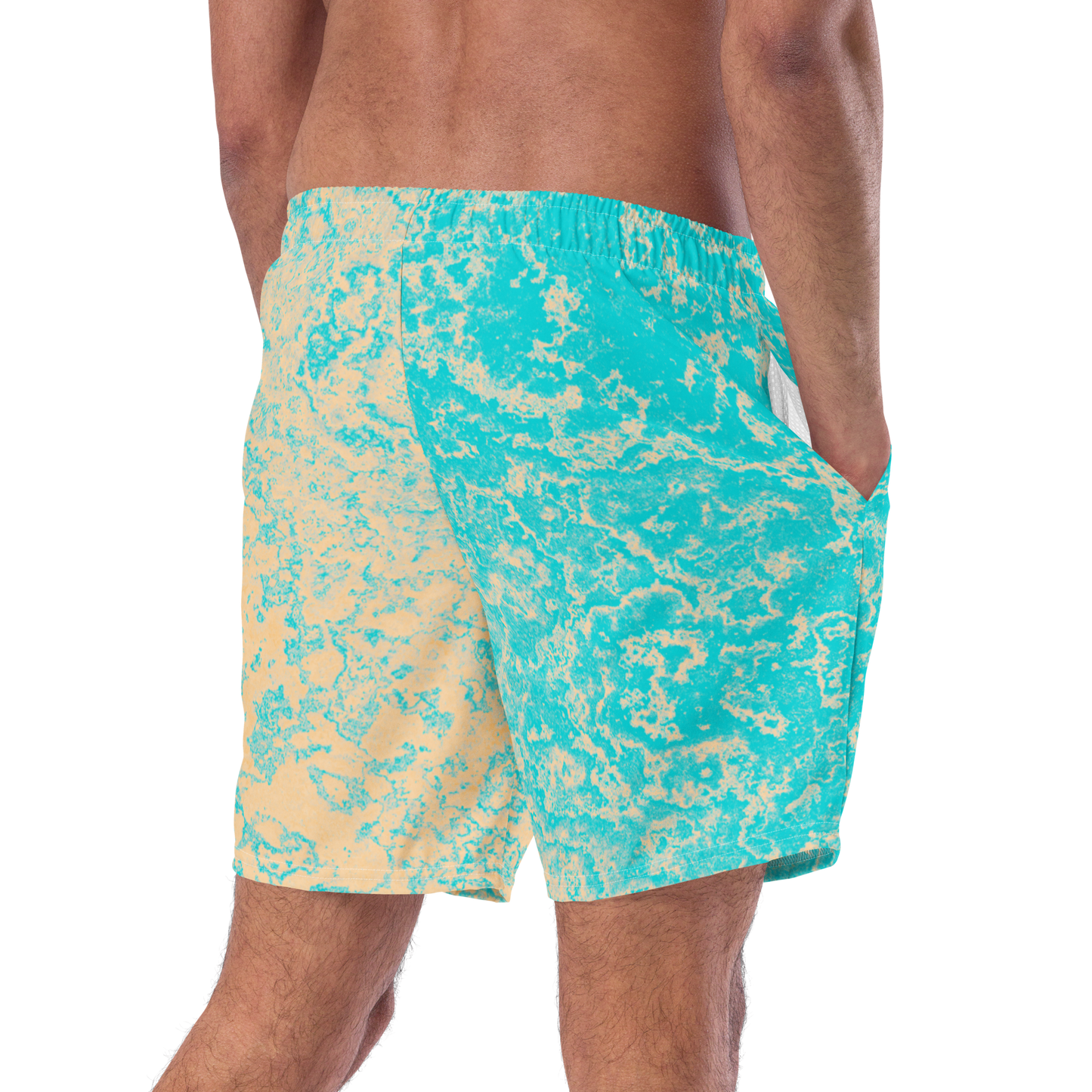 Seasalt & Vinegar Splash Pattern Swim Trunks