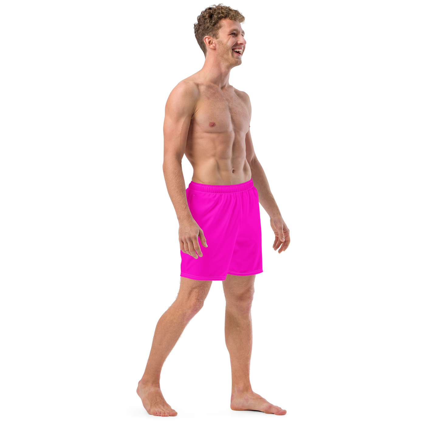 Neon Pink Swim Trunks