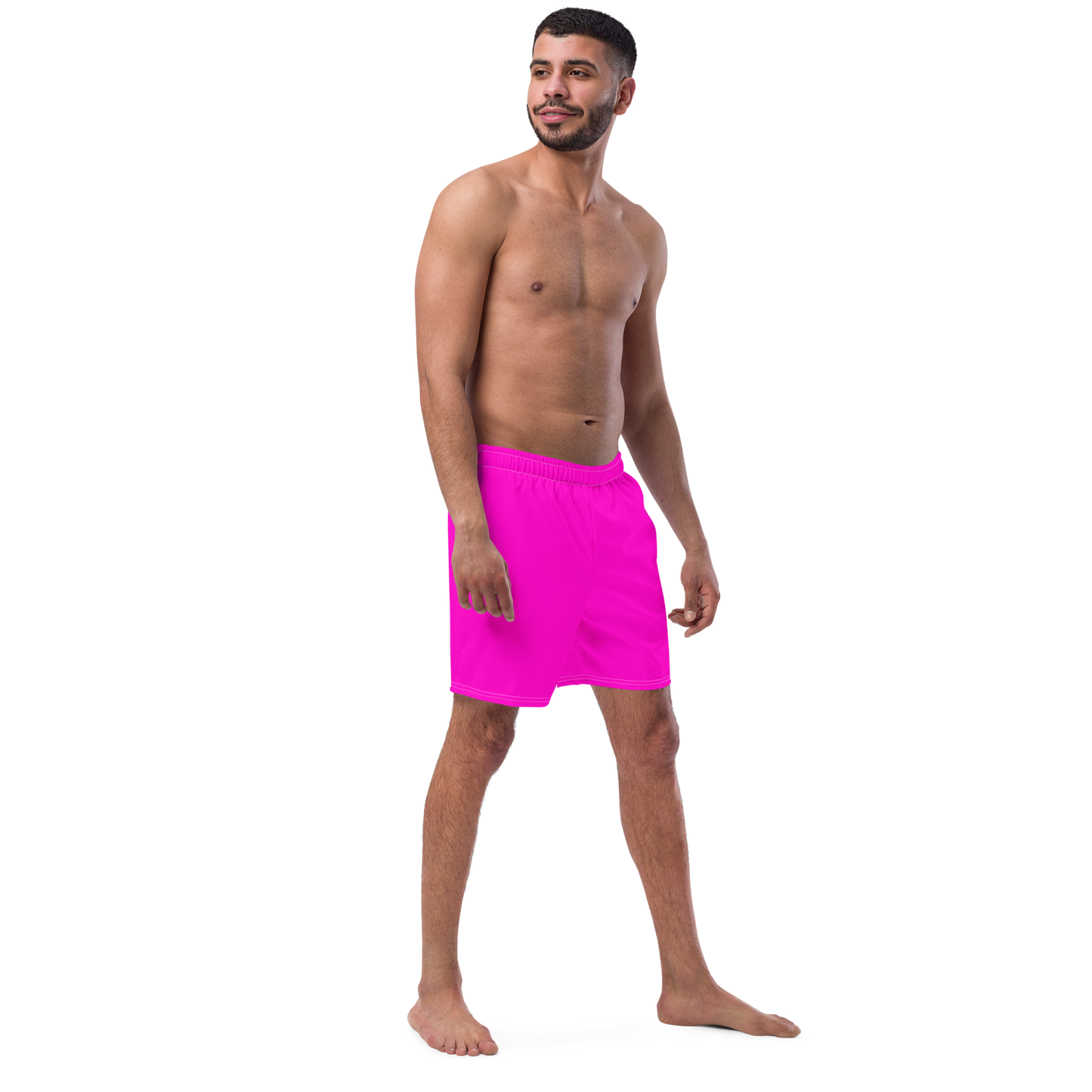 Neon Pink Swim Trunks