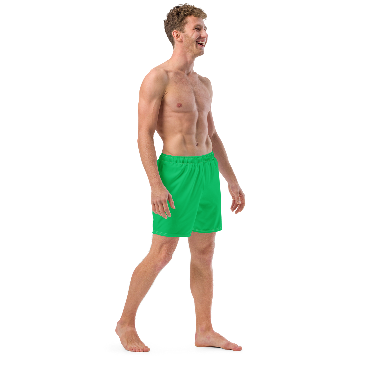 Coral Green Swim Trunks