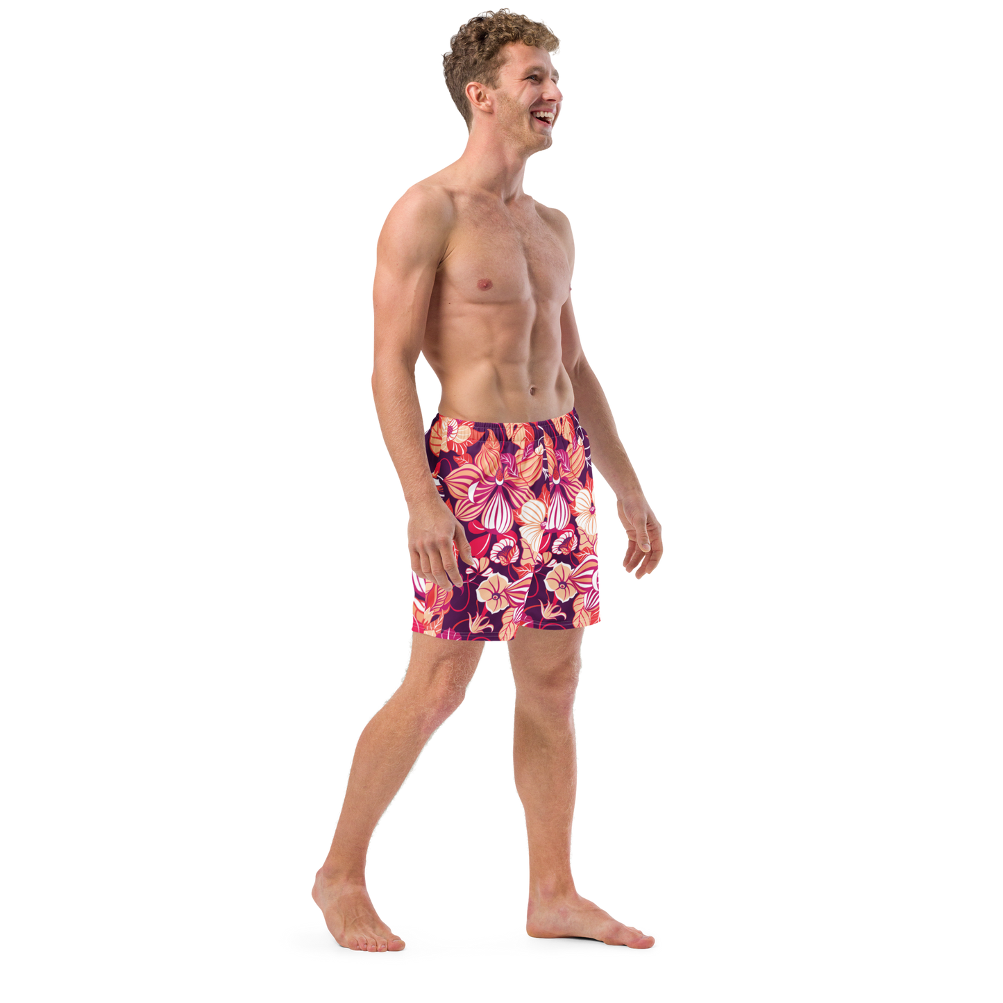 Wildflowers Print Swim Trunks