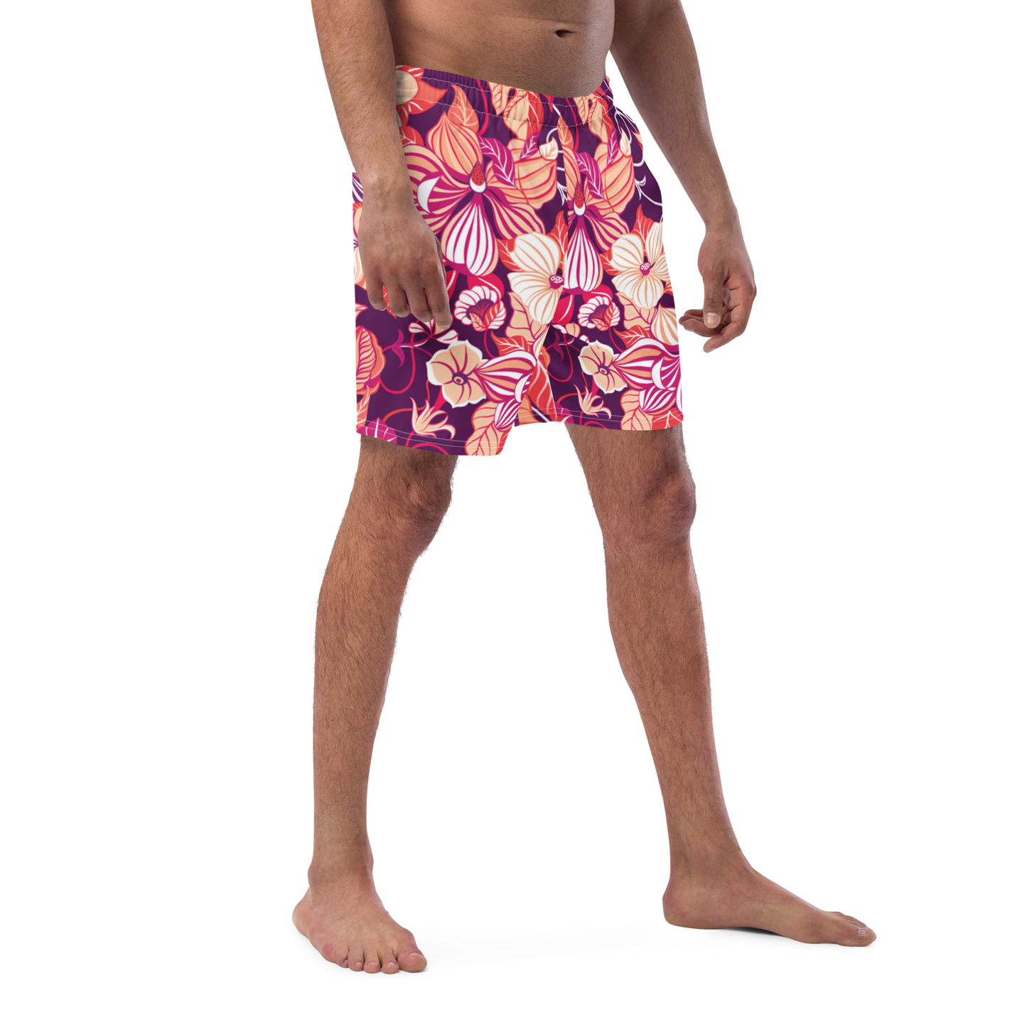 Wildflowers Print Swim Trunks