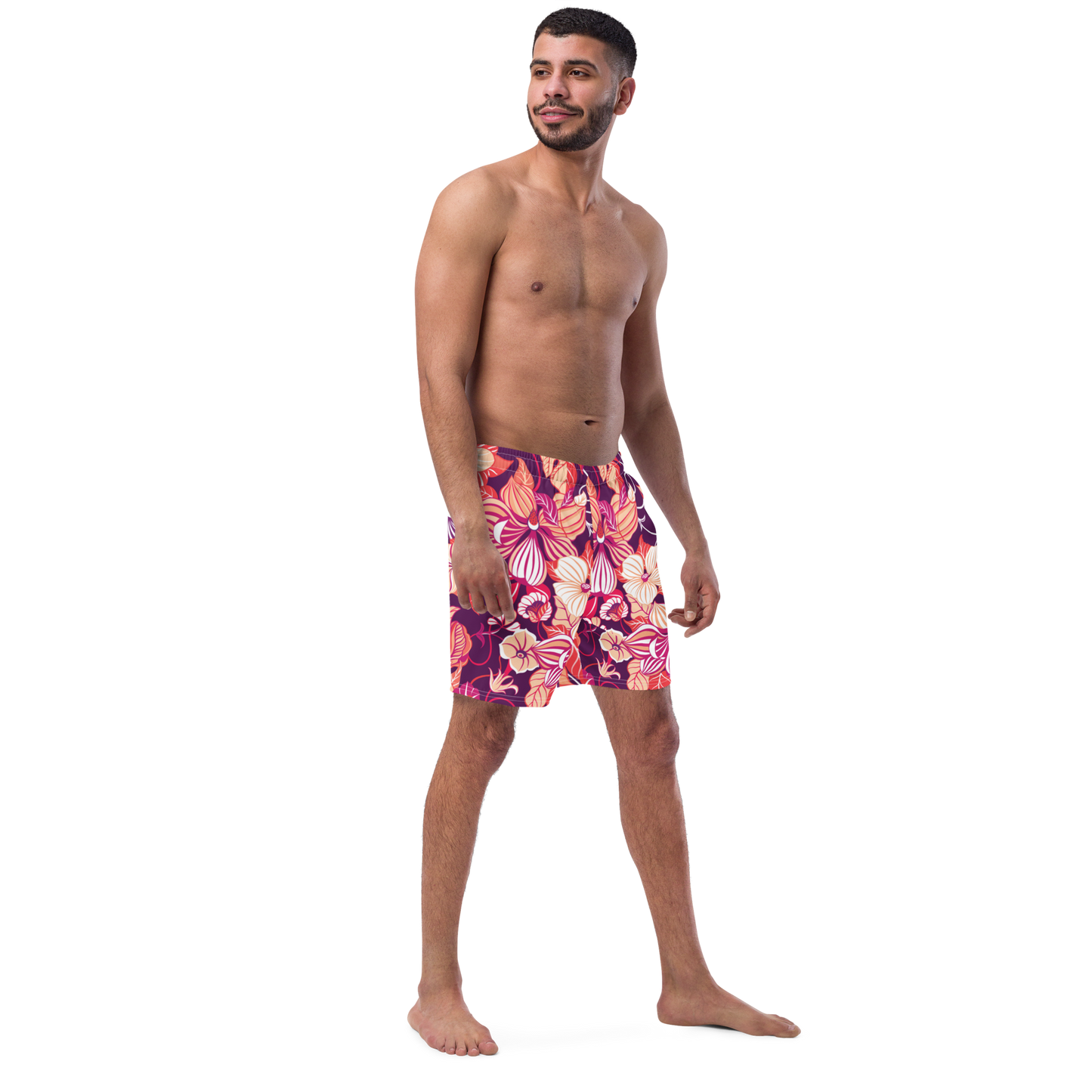 Wildflowers Print Swim Trunks