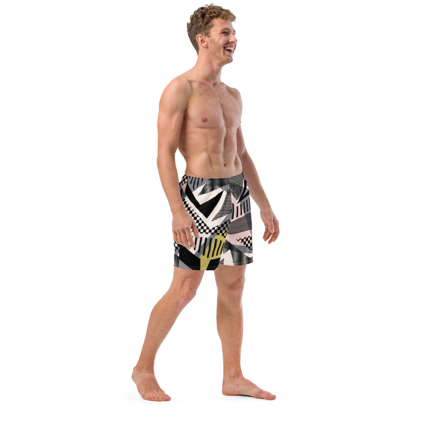 Uptown Funk Print Swim Trunks