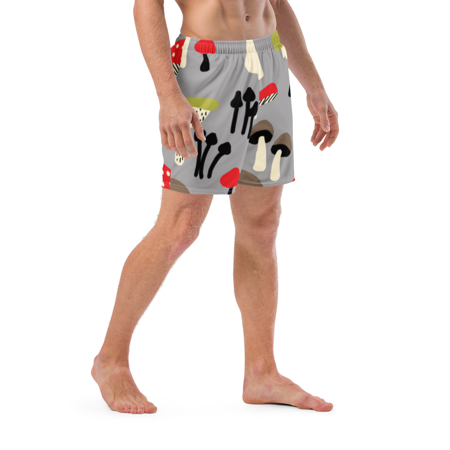 Mushrooms Pattern Swim Trunks