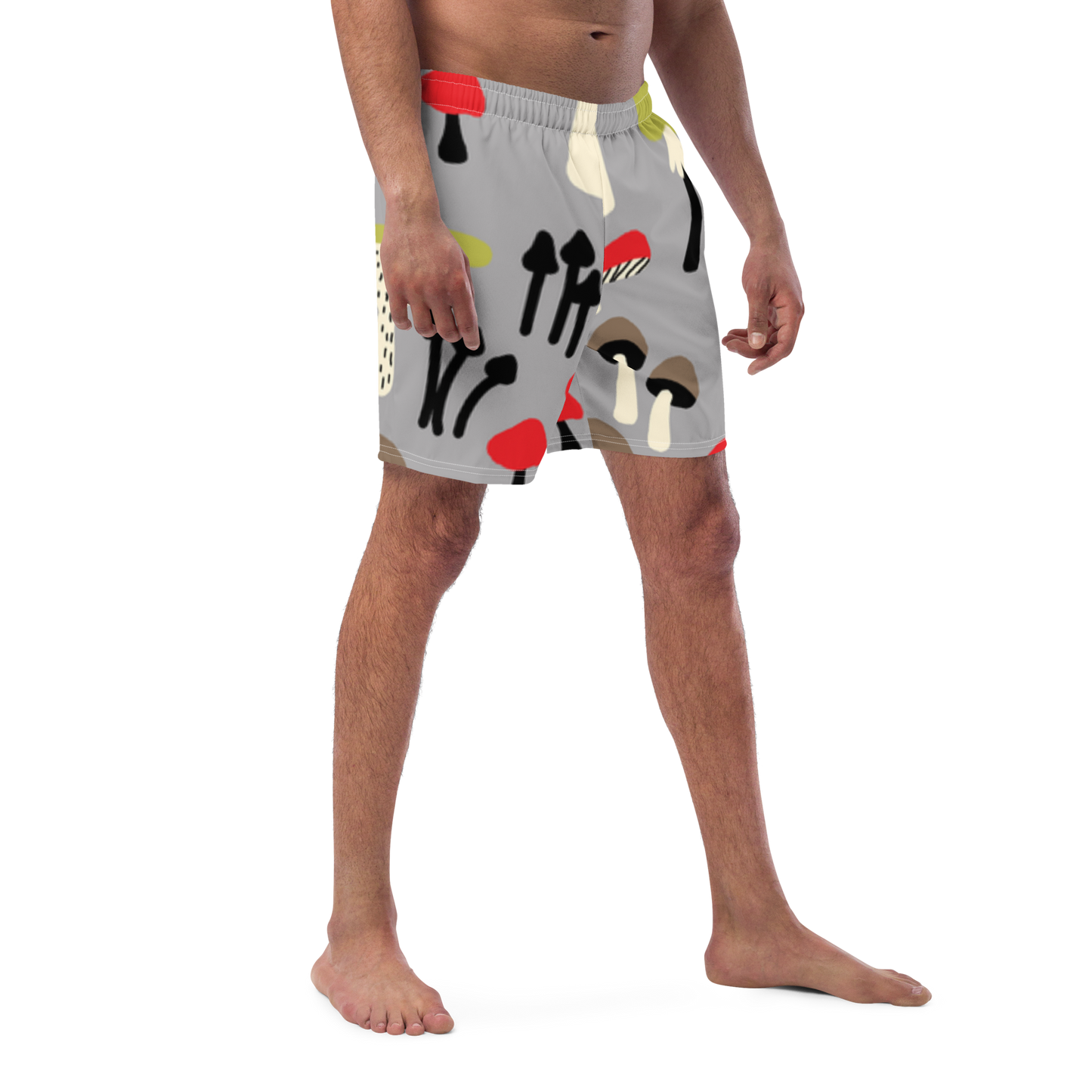 Mushrooms Pattern Swim Trunks