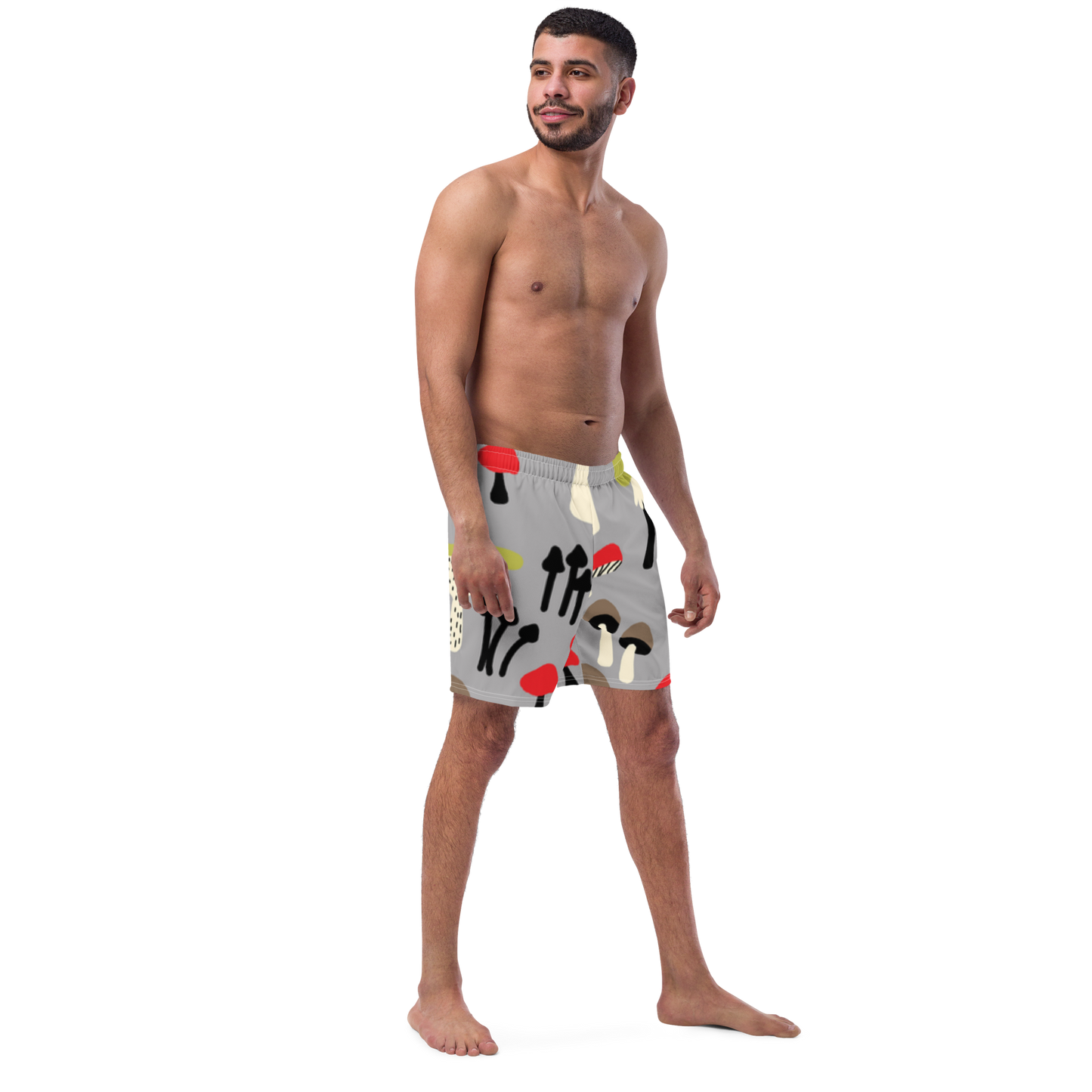 Mushrooms Pattern Swim Trunks