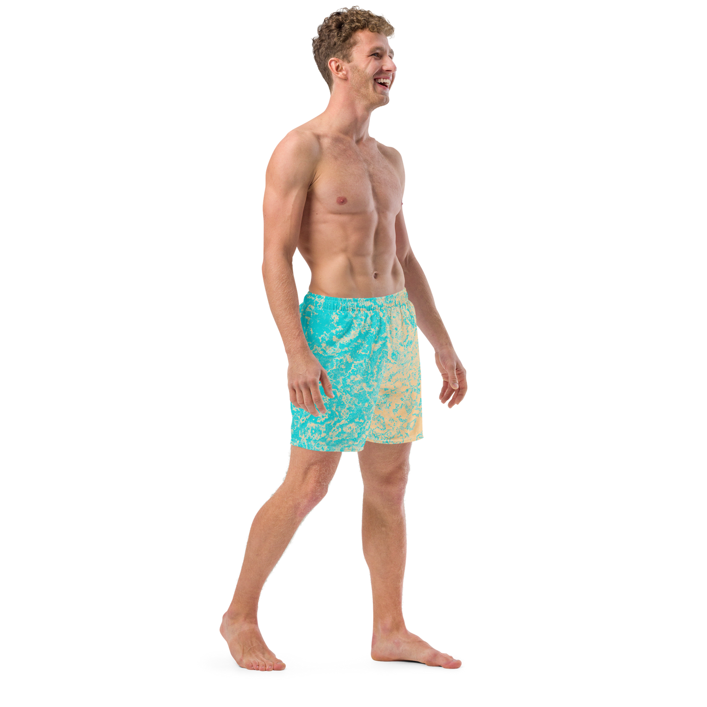 Seasalt & Vinegar Splash Pattern Swim Trunks