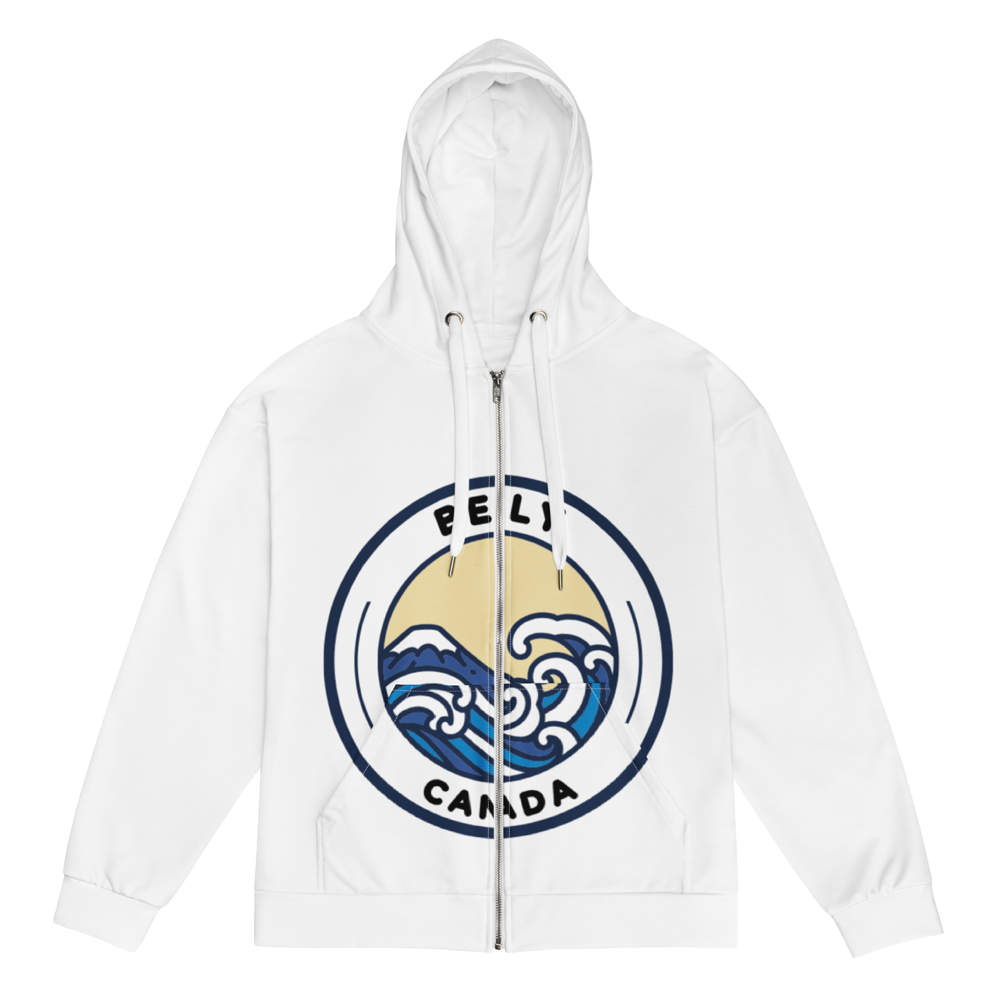 Men's Belly White Zip Hoodie