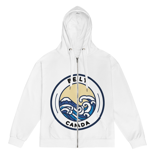 Men's Belly White Zip Hoodie